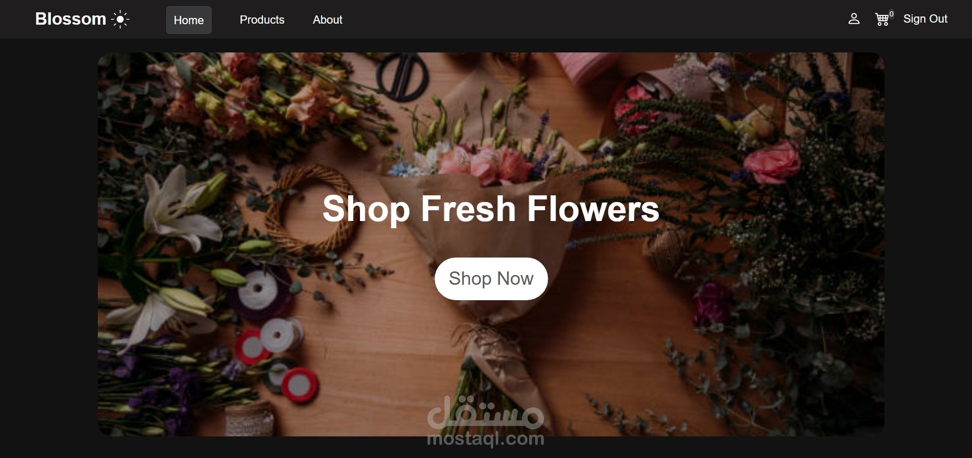 موقع للتجارة الإلكترونية باستخدام html-css-js