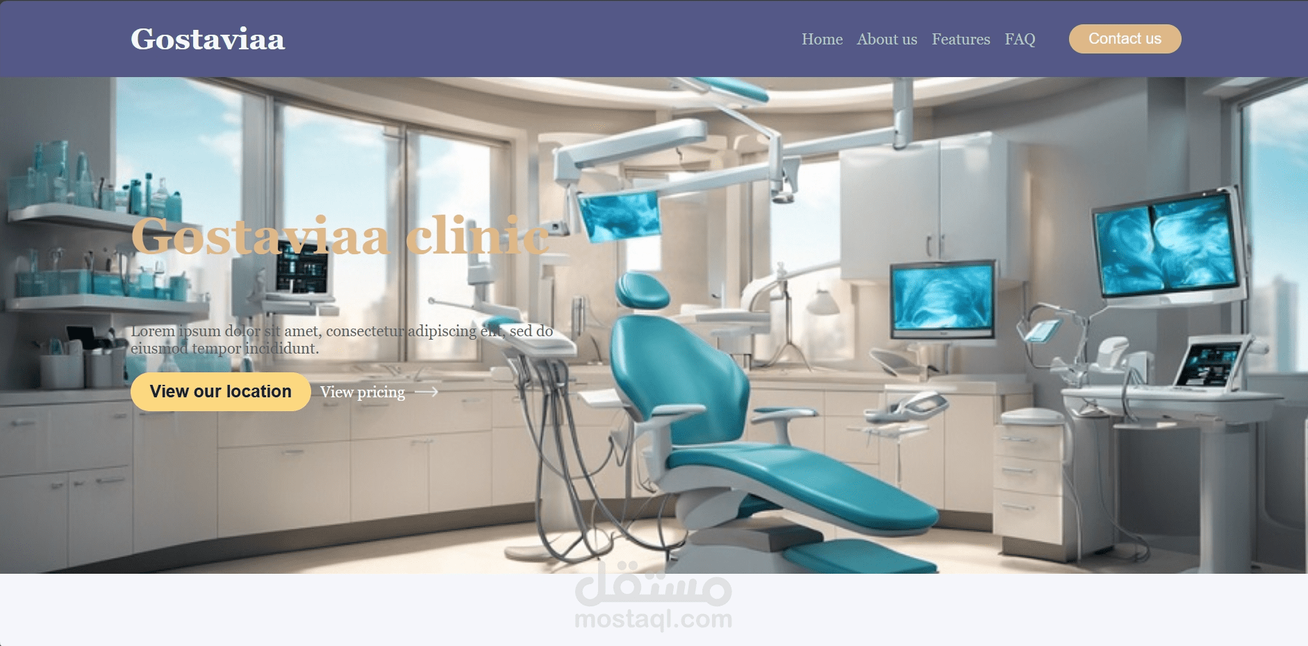 صفحة هبوط landing page باستخدام html-css