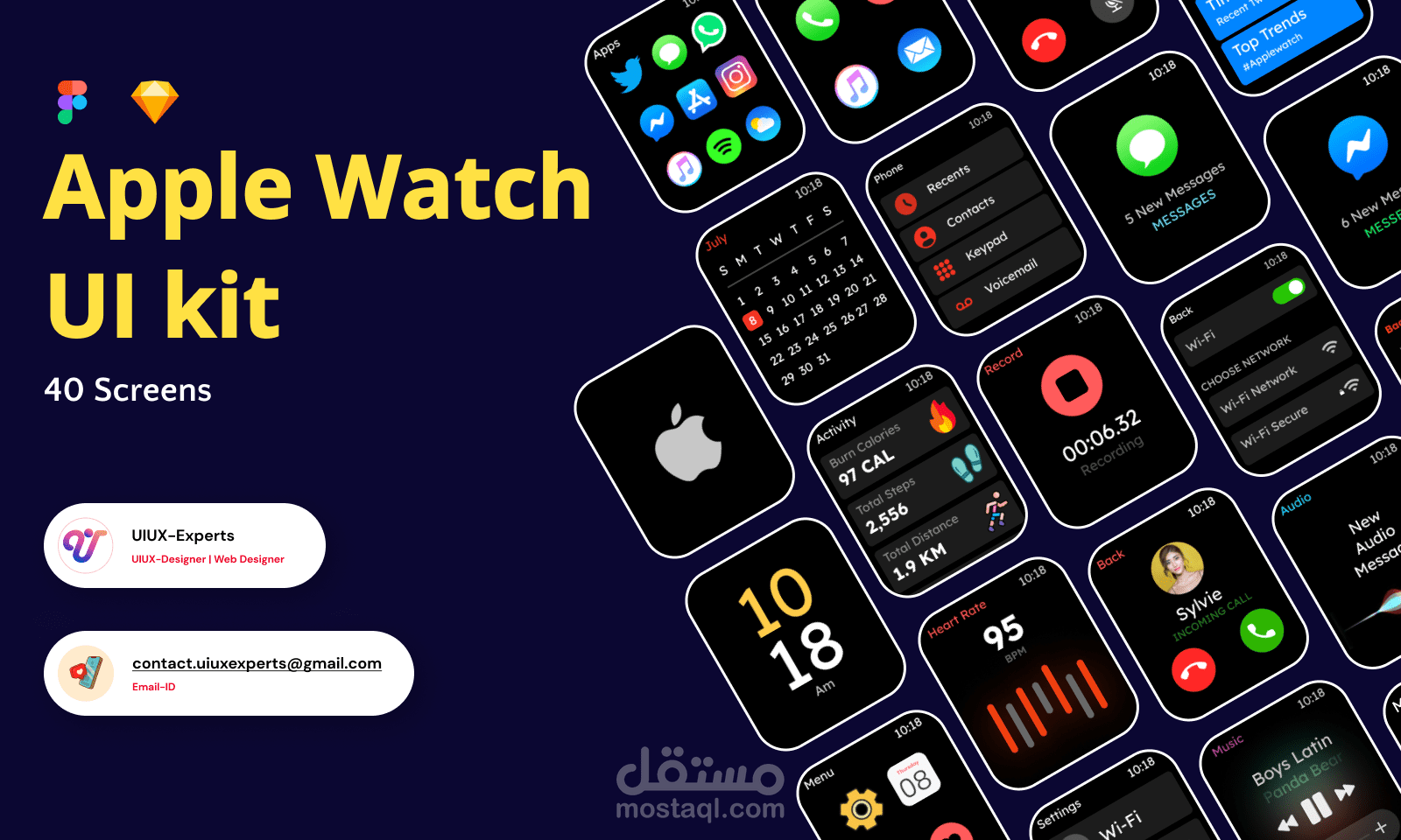 Apple Smart Watch UI