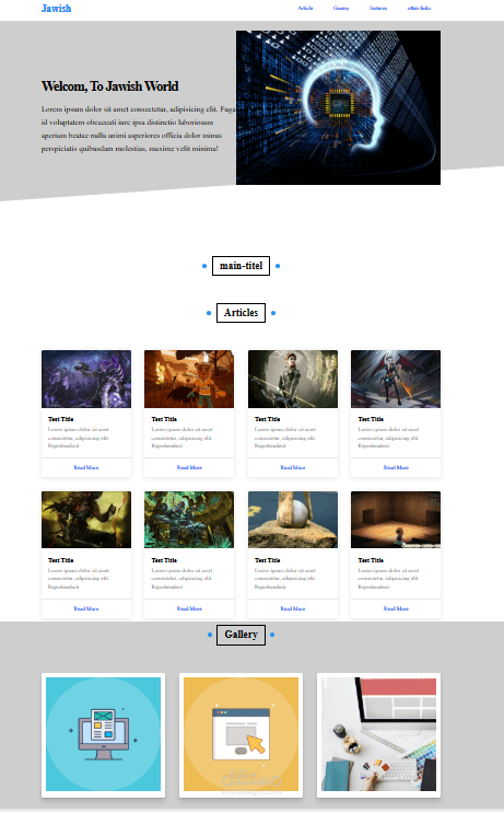 تصميم واجهه ويب متقدمه