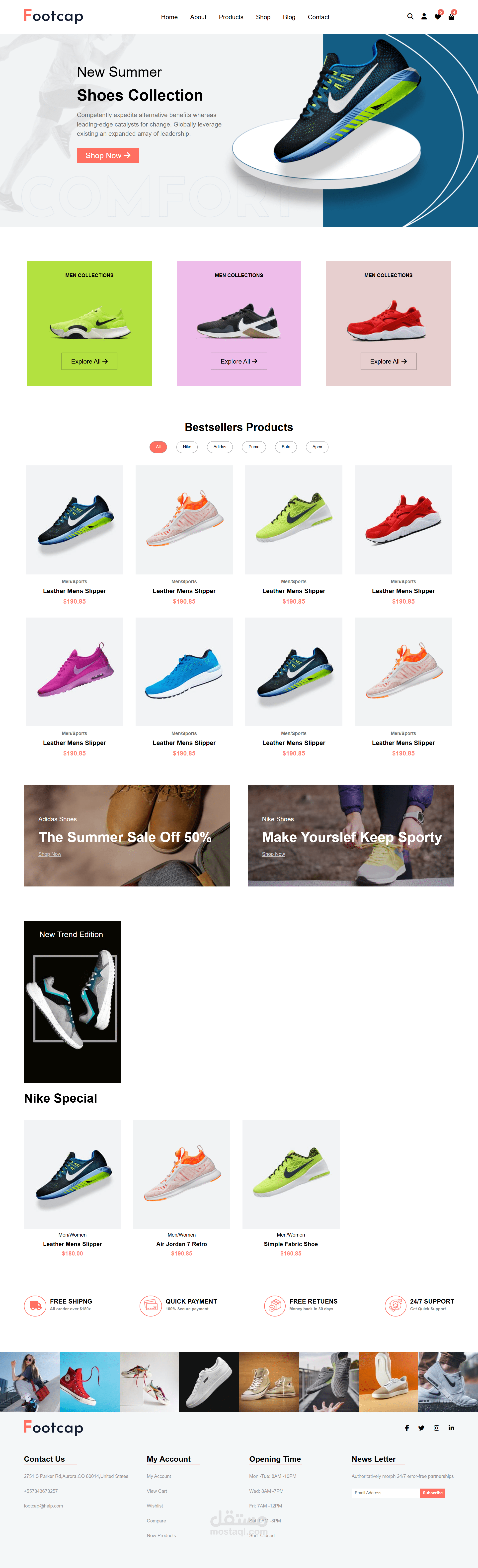 Stylish Shoe Landing Page
