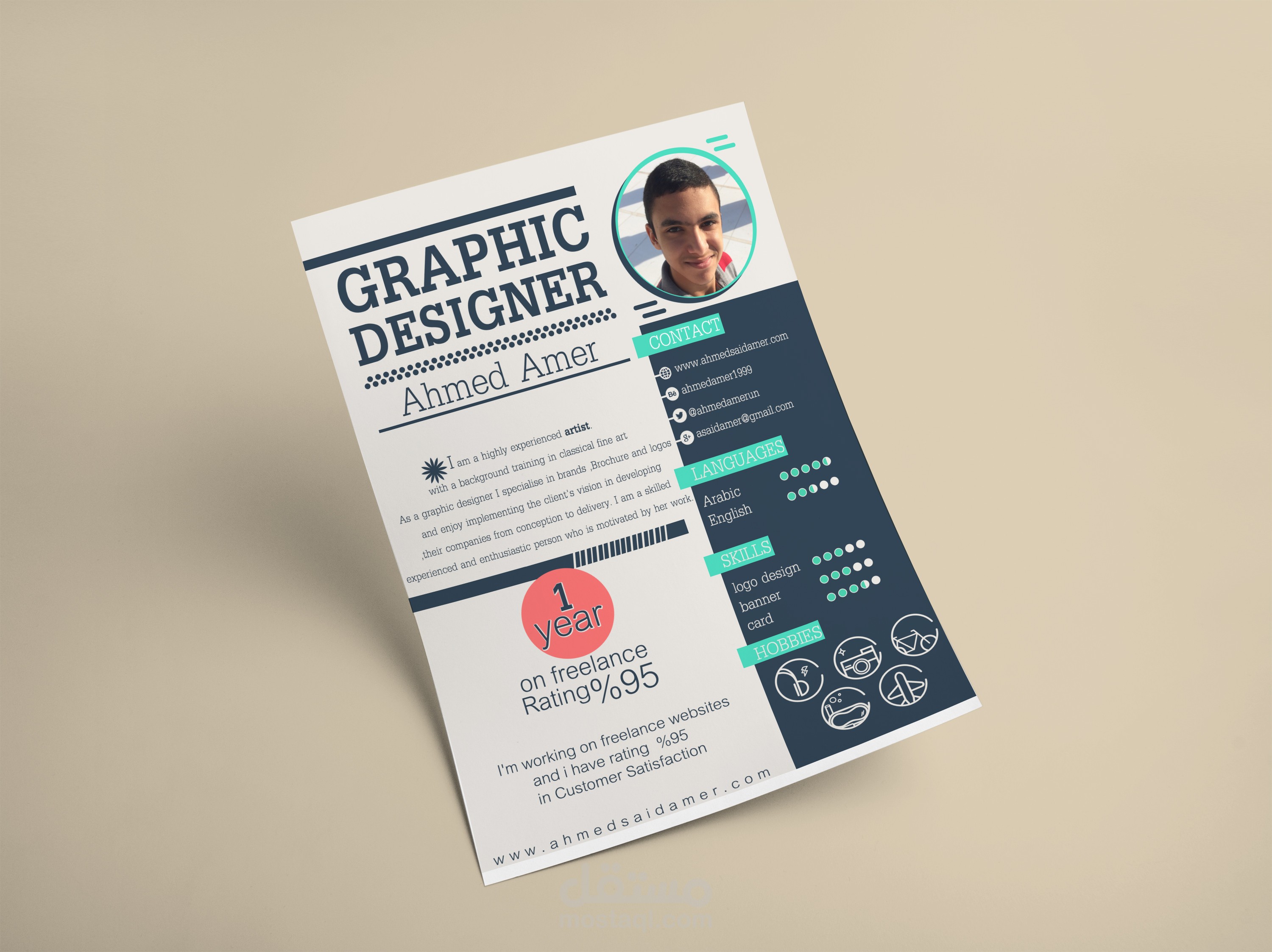 cv for designer
