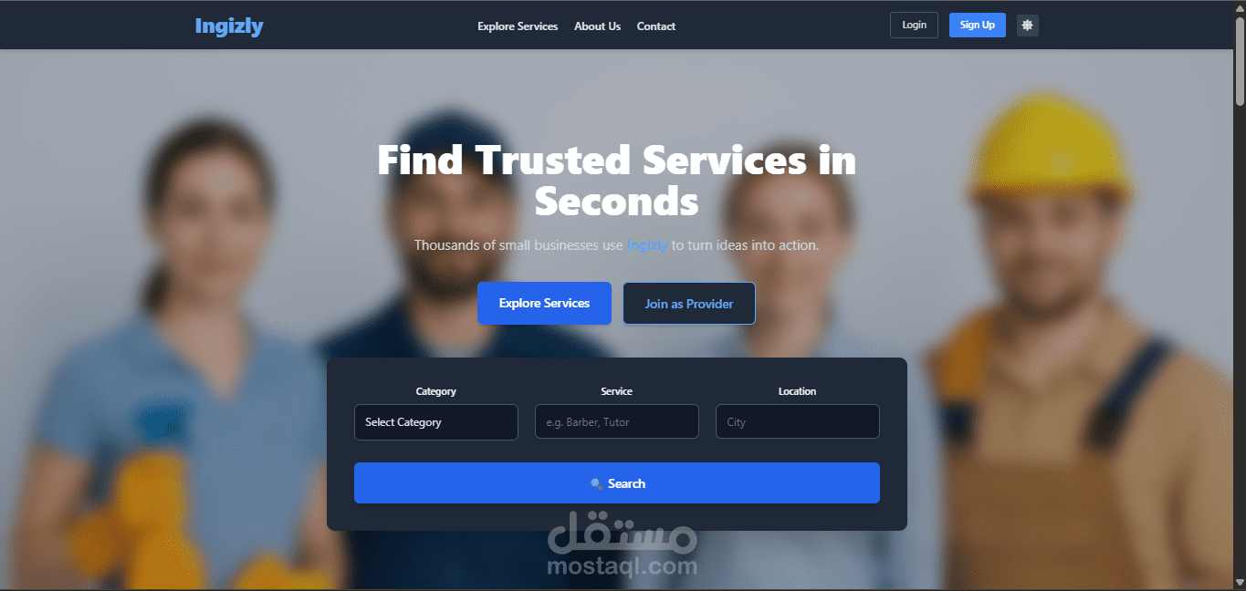 Ingizly- service marketplace platform