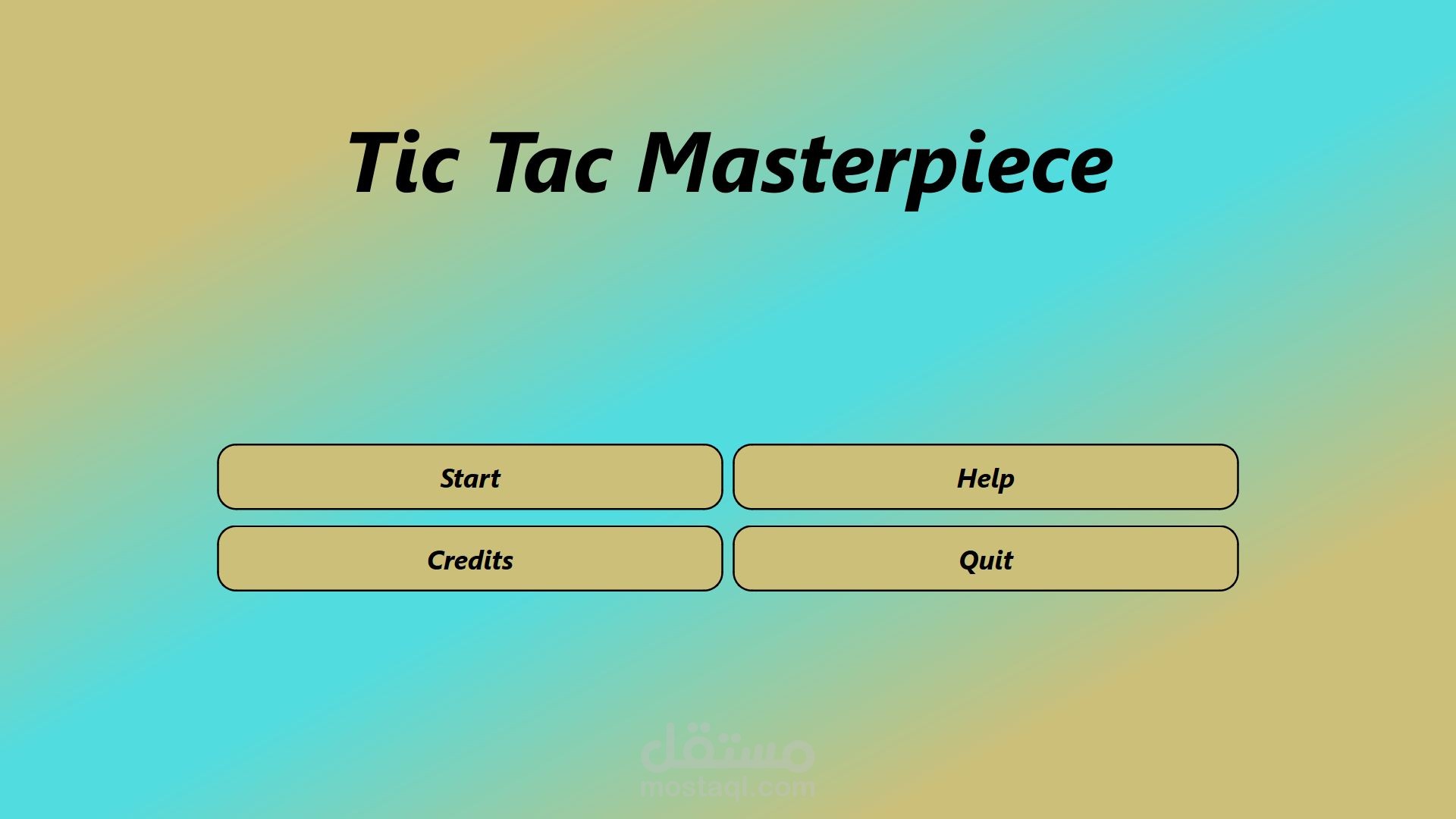Tic Tac Masterpiece