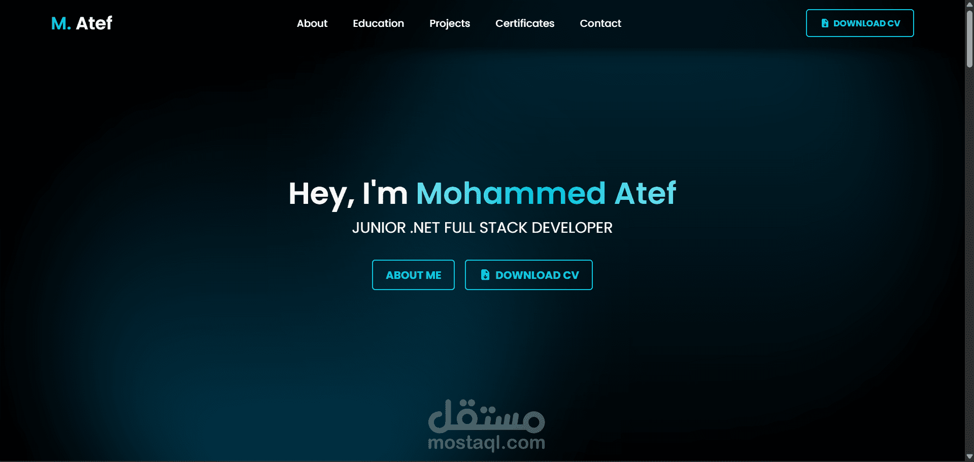 بورتفوليو شخصي - Personal Portfolio