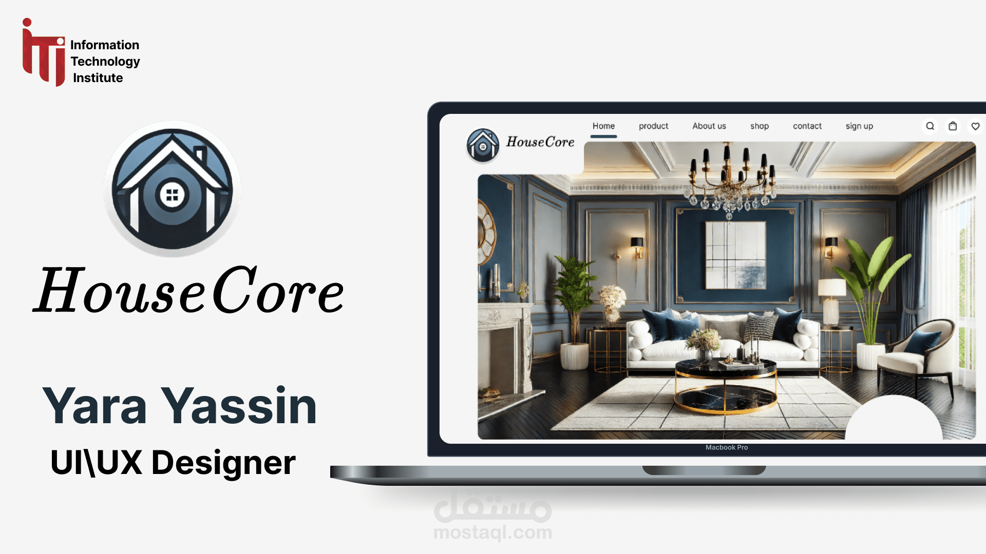 تصميم صفحه هبوط (UI\UX) لبيع الاثاث المنزلي