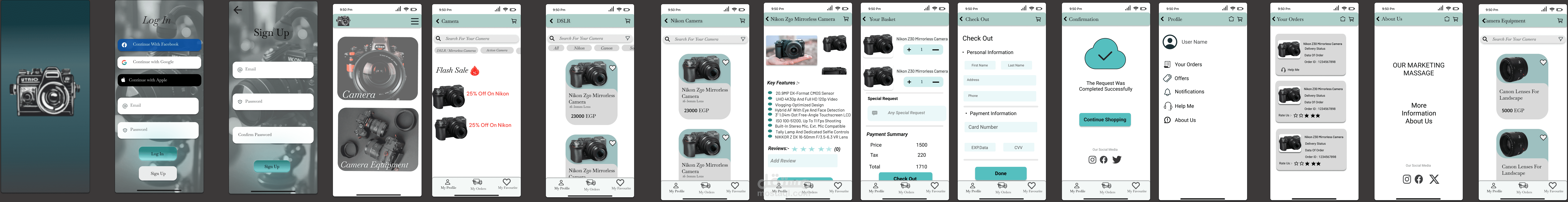 Camera UI design