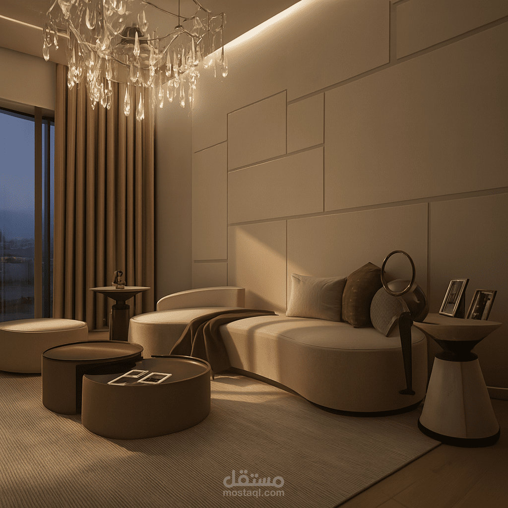 تصميم لصالة معيشة