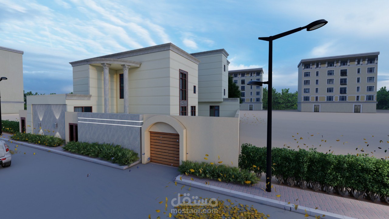 تصميم فيلا سكنية (كود سعودي)