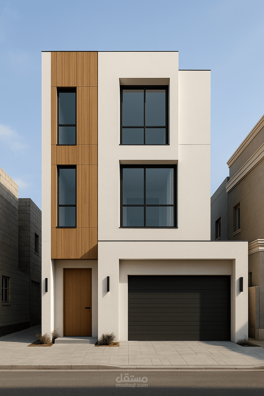 تصميم واجهات لعمارة سكنية