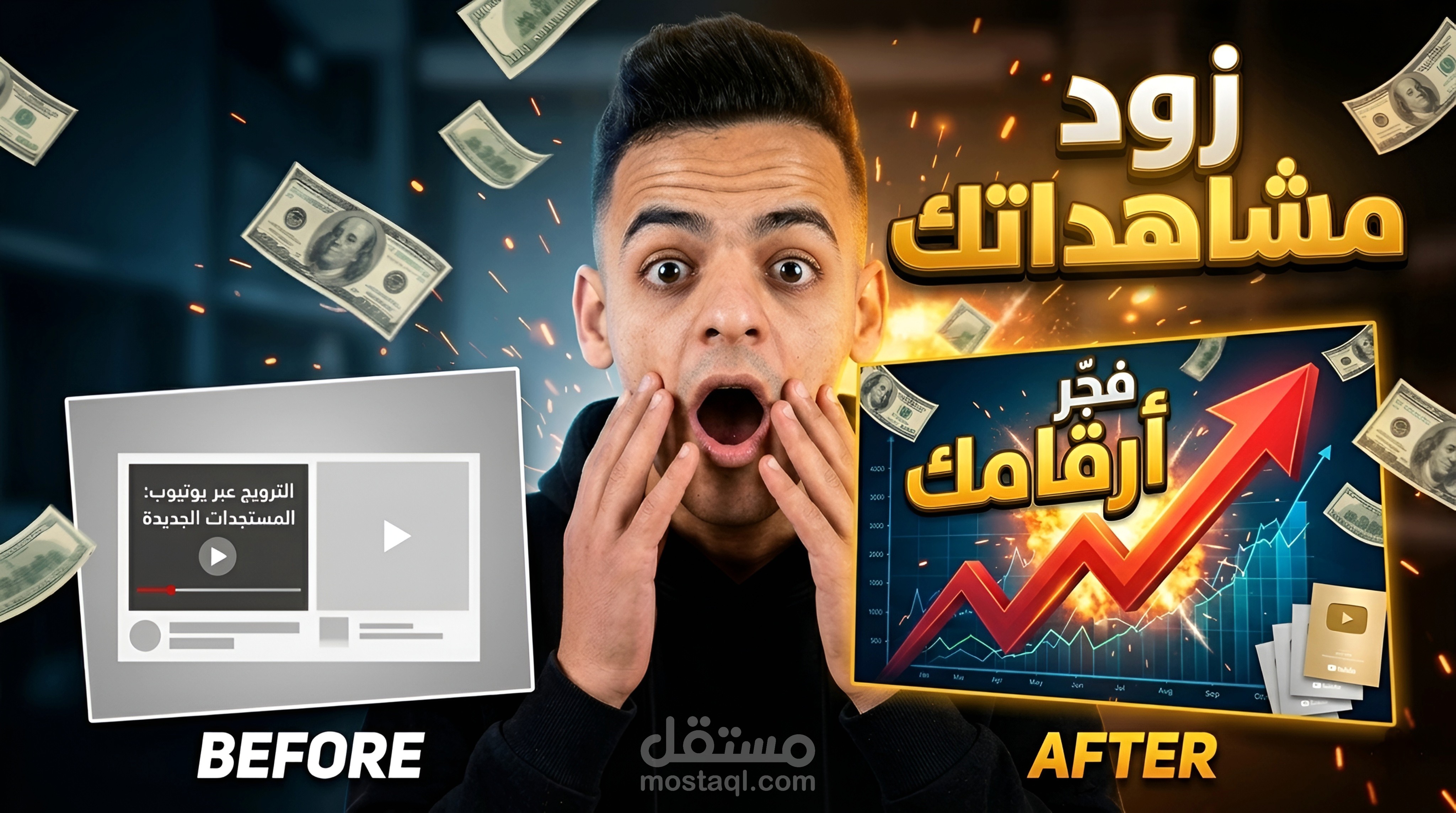 مصمم صور مصغرة يوتيوب بشكل احترافي وجذاب لزيادة المشاهدات ?