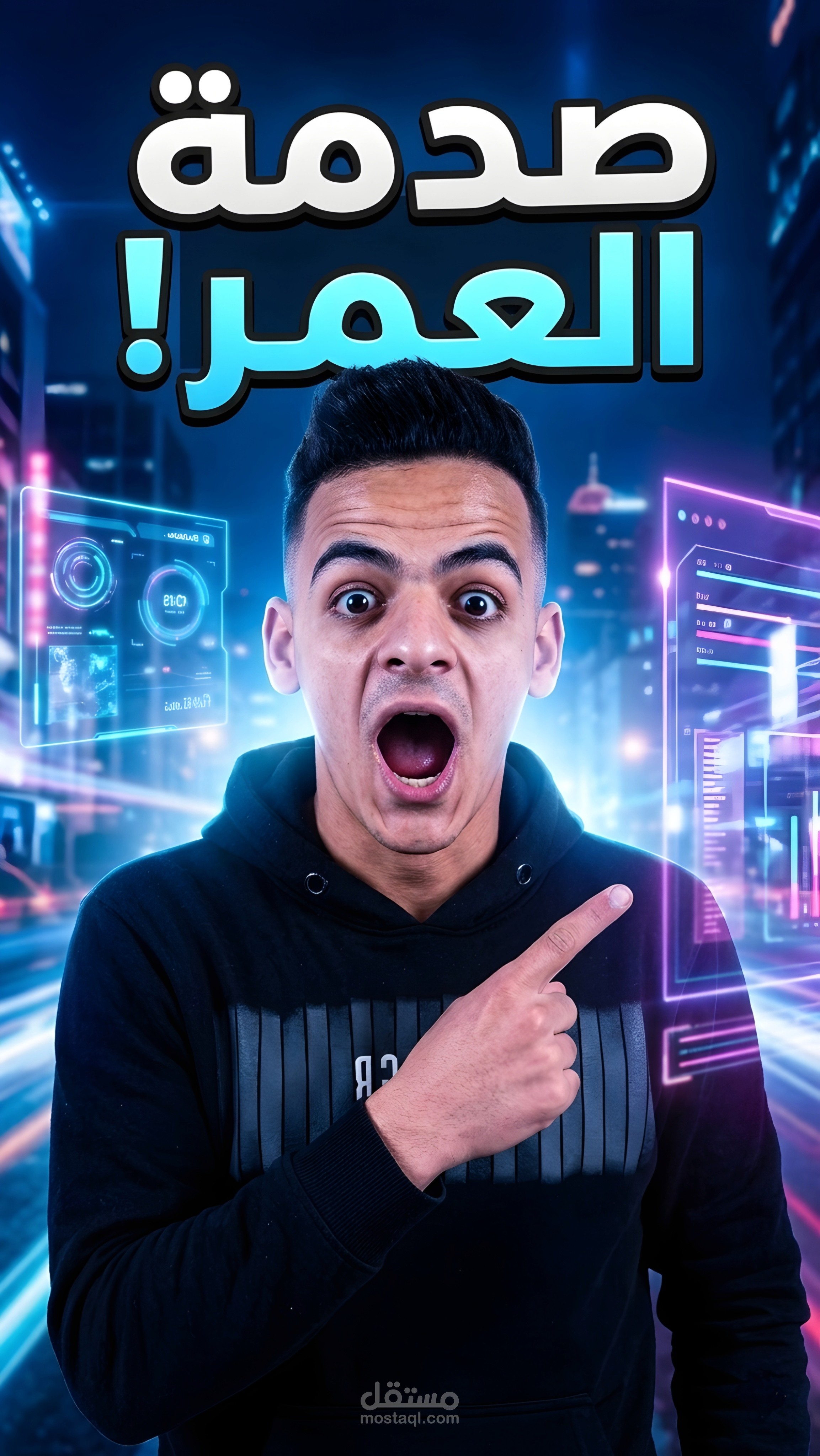 تصميم Thumbnail يوتيوب بجودة عالية يرفع نسبة الضغط (CTR) لقناتك