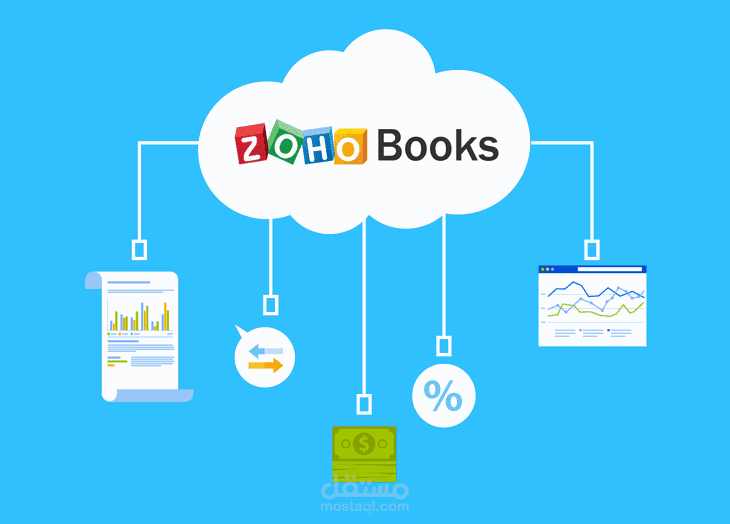 العمل على برنامج ZOHO BOOKS