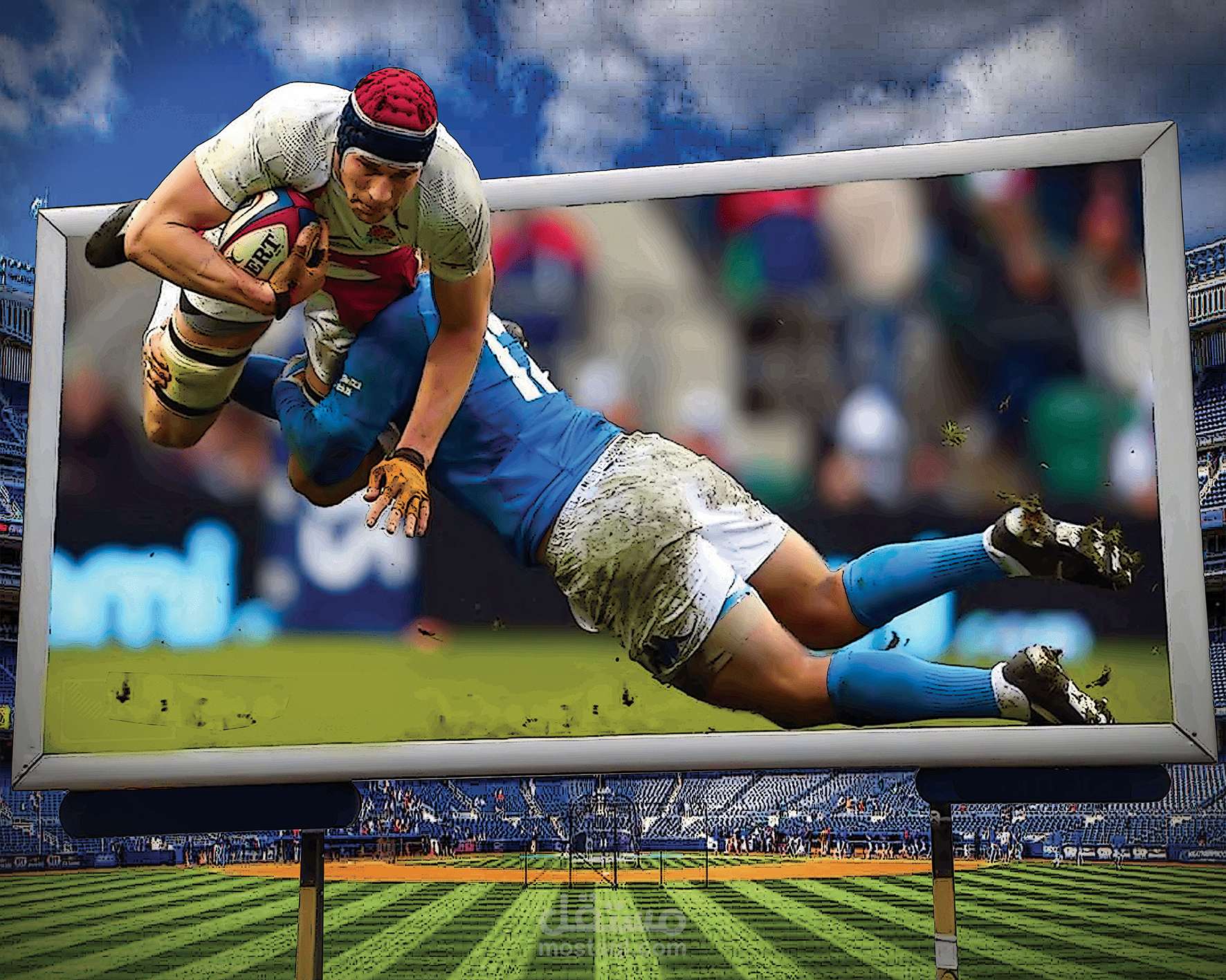 rugby poster Pop Up | مستقل