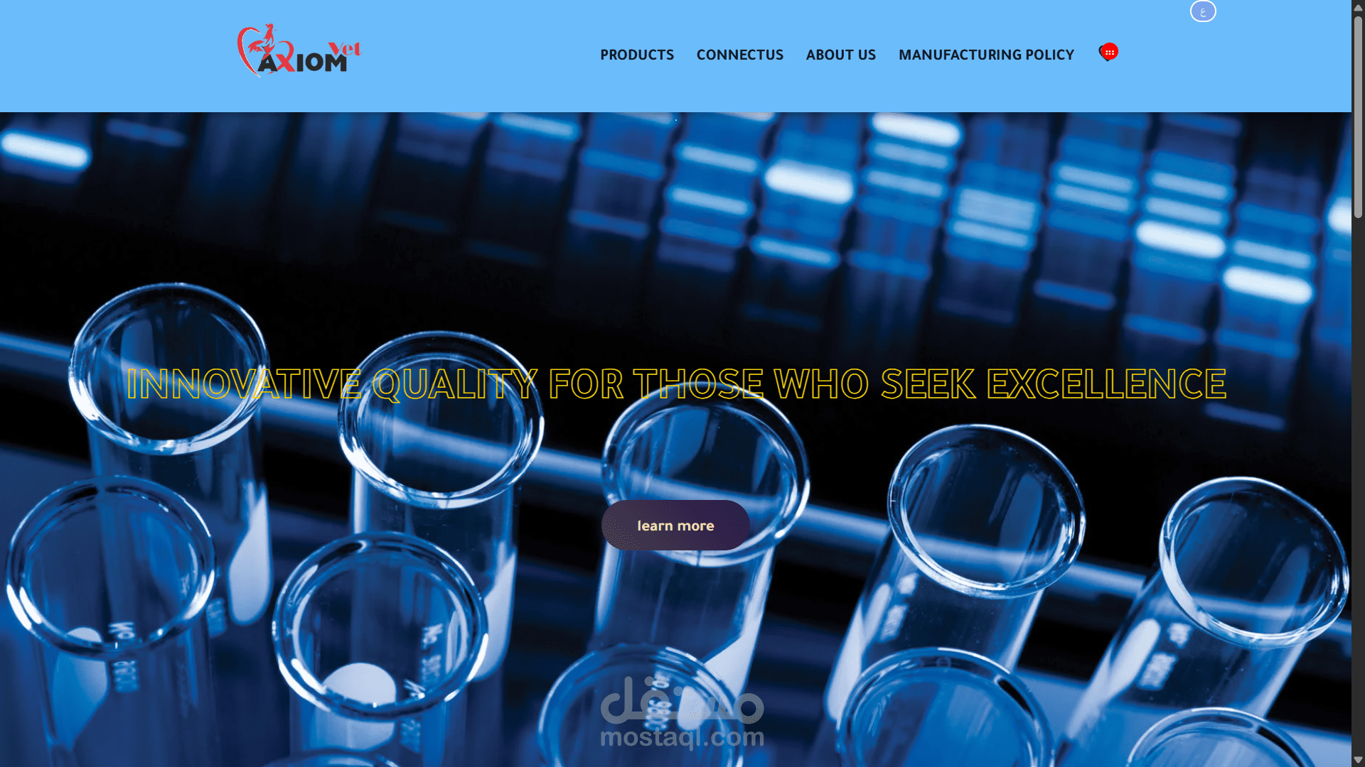 موقع شركة بواجهة جذابة وطلب المنتجات عبر واتساب