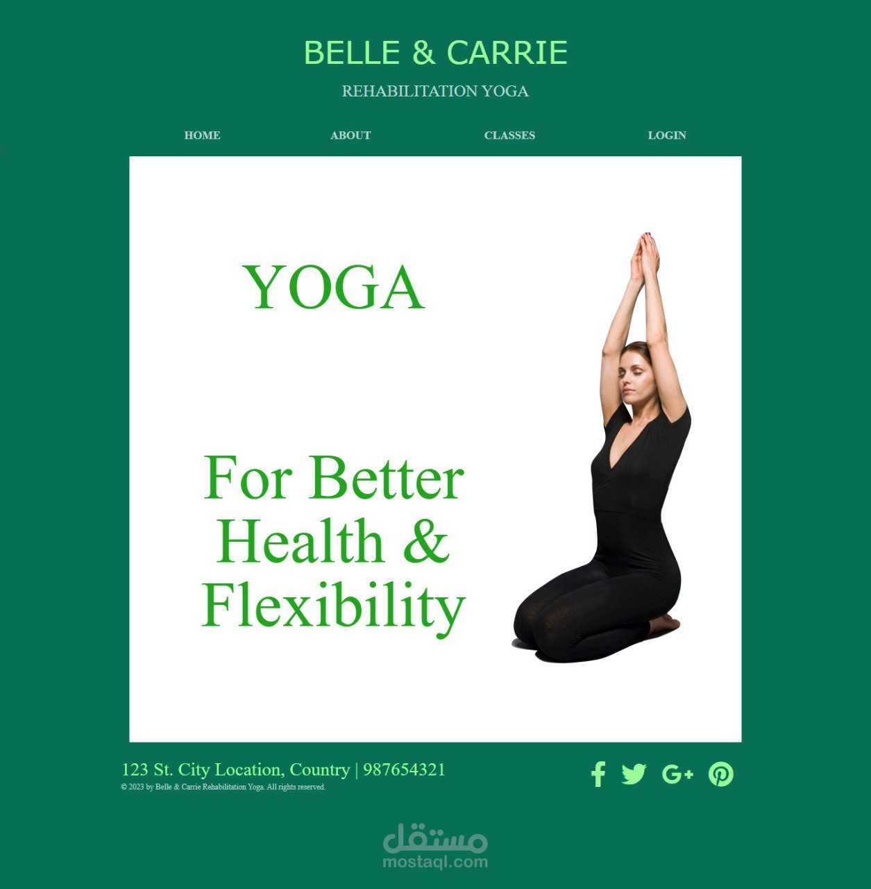 YOGA website