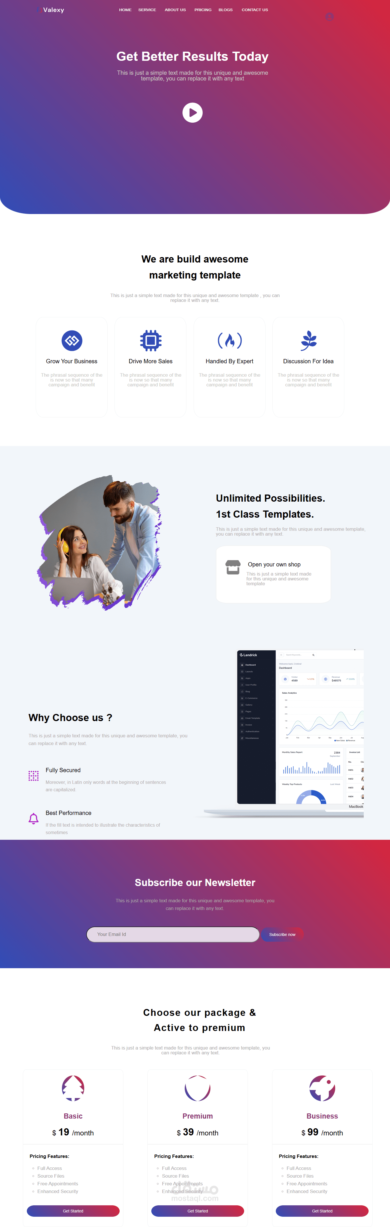 Valexy Website