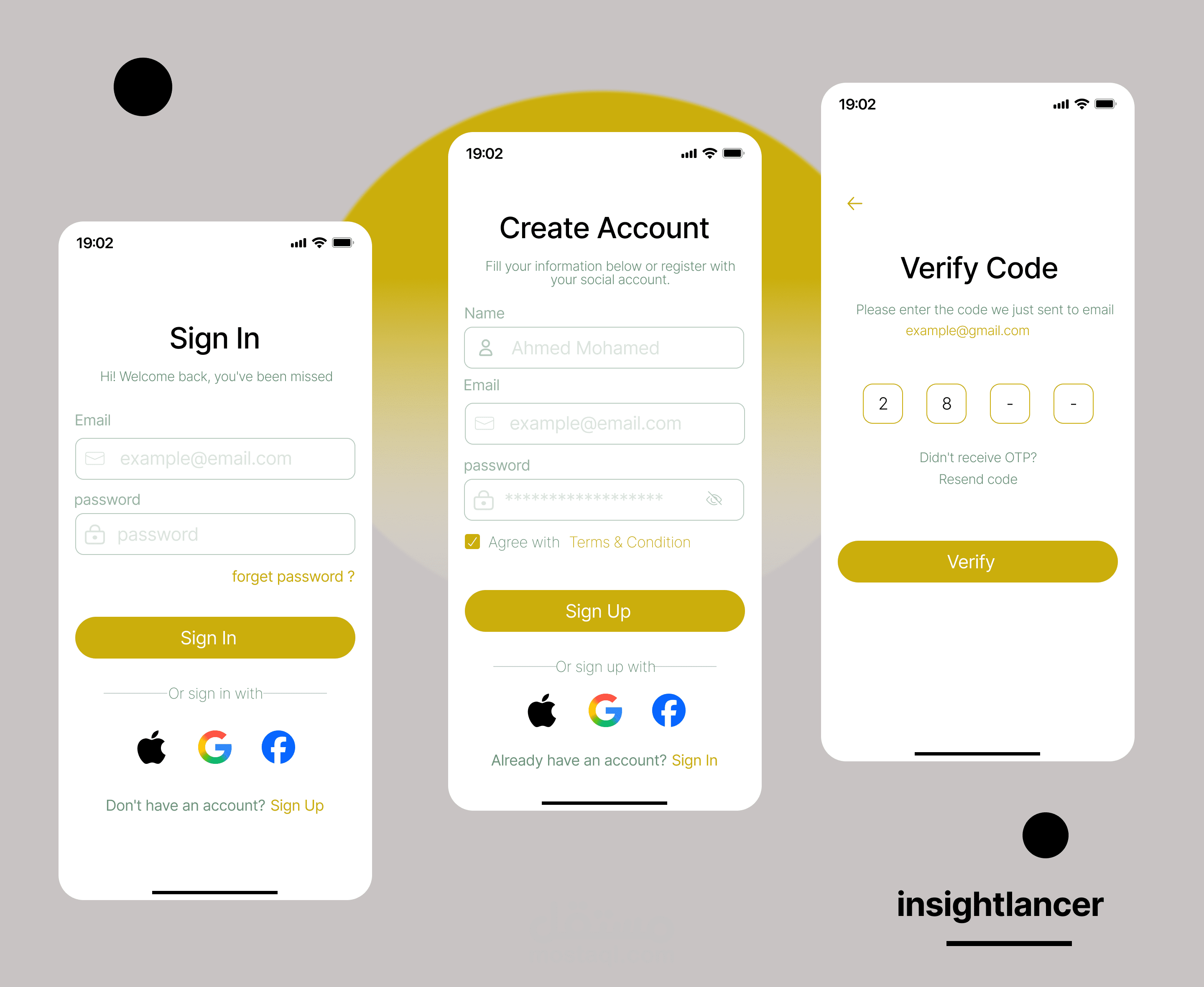تصميم واجهات تجربة ترحيب ومصادقة مستخدم (Authentication Flow) احترافية وعصرية