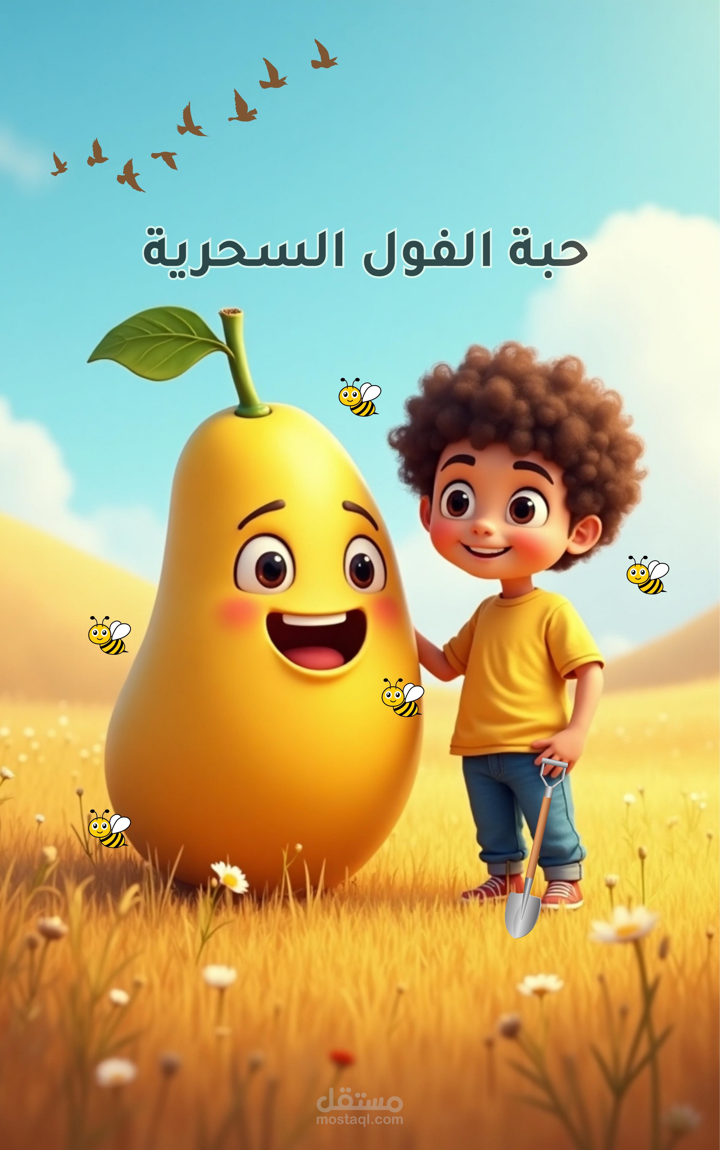 قصة أطفال توعوية بعنوان "حبة الفول السحرية" – أسلوب مشوق برسالة تربوية