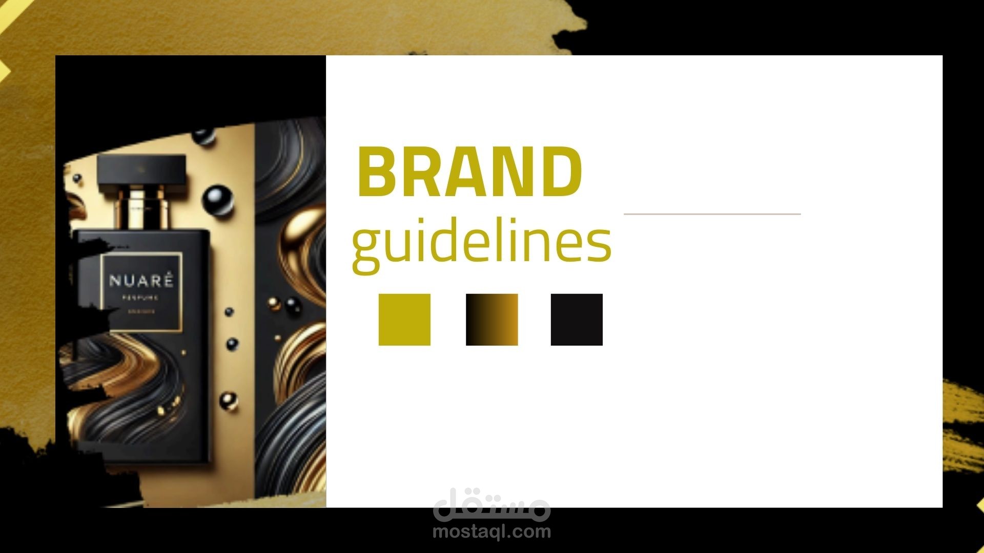 تصميم هوية بصرية  (براندينج ) لشركة عطور