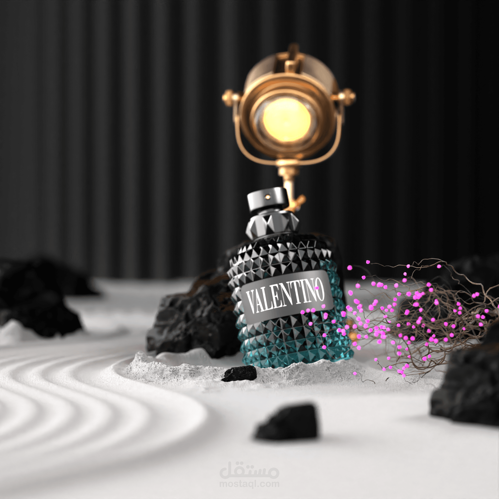 تصميم لمجموعة عطور Aromatic 3D
