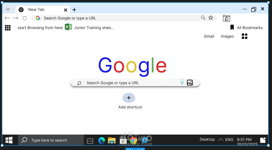 إعادة تصميم واجهة Google Desktop باستخدام Figma