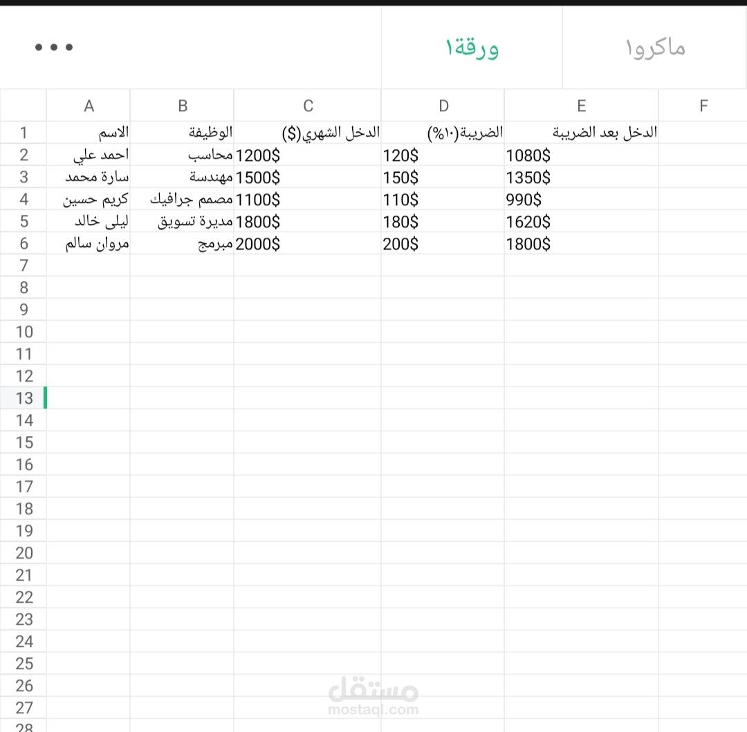 خدمة إدخال بيانات يدوية دقيقة ومنسقة باحتراف