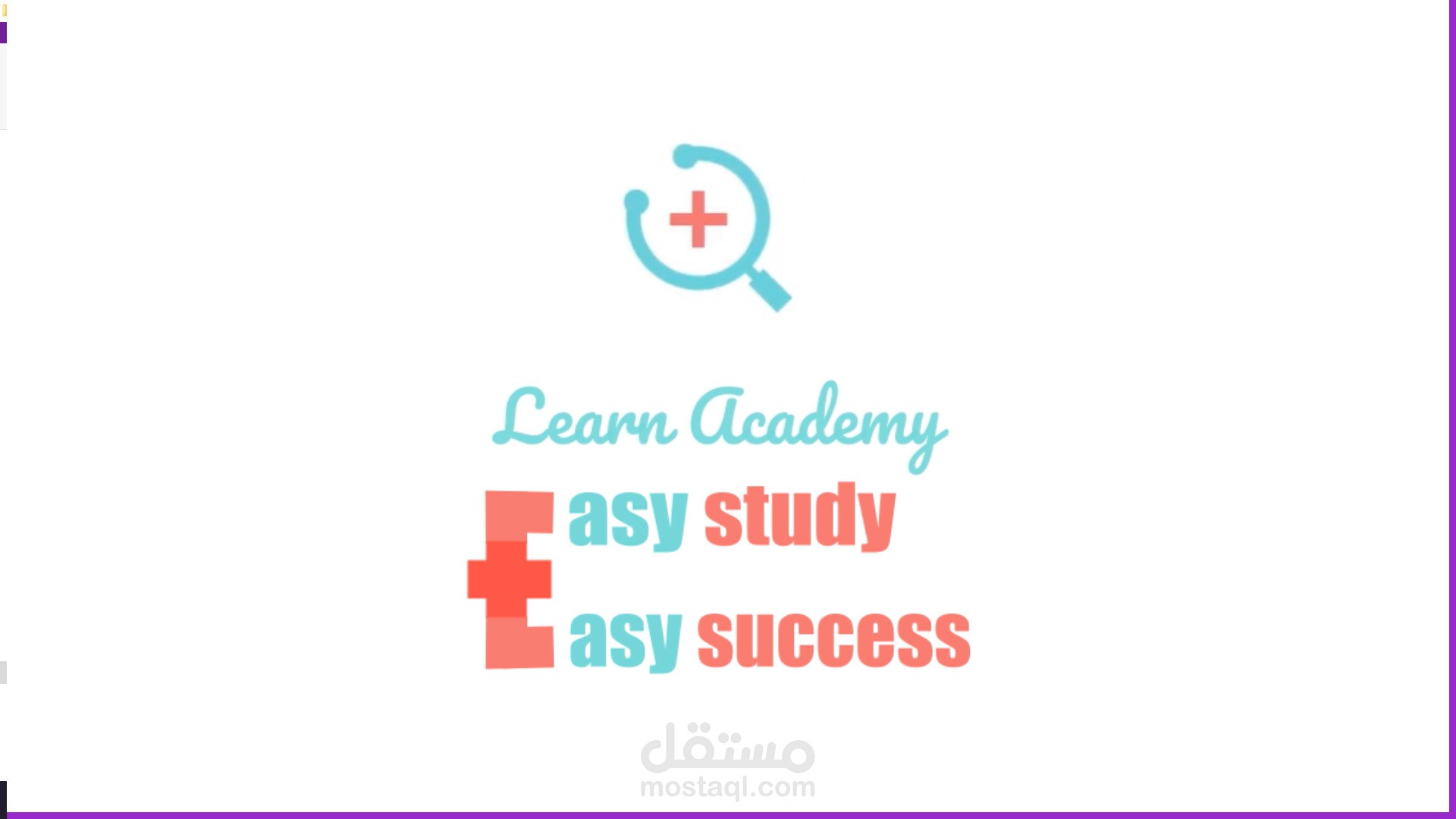 motion graphic, intro "learn academy" l