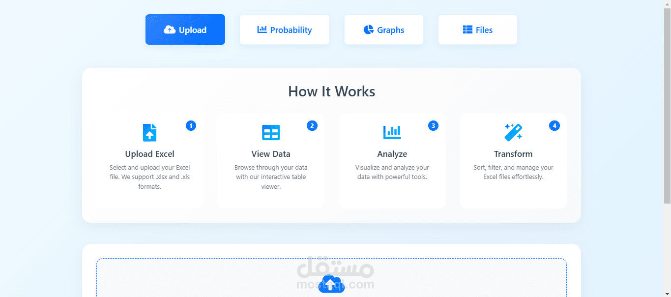 تطبيق ويب لتصور بيانات Excel – إدارة وتحليل البيانات بسهولة عبر المتصفح
