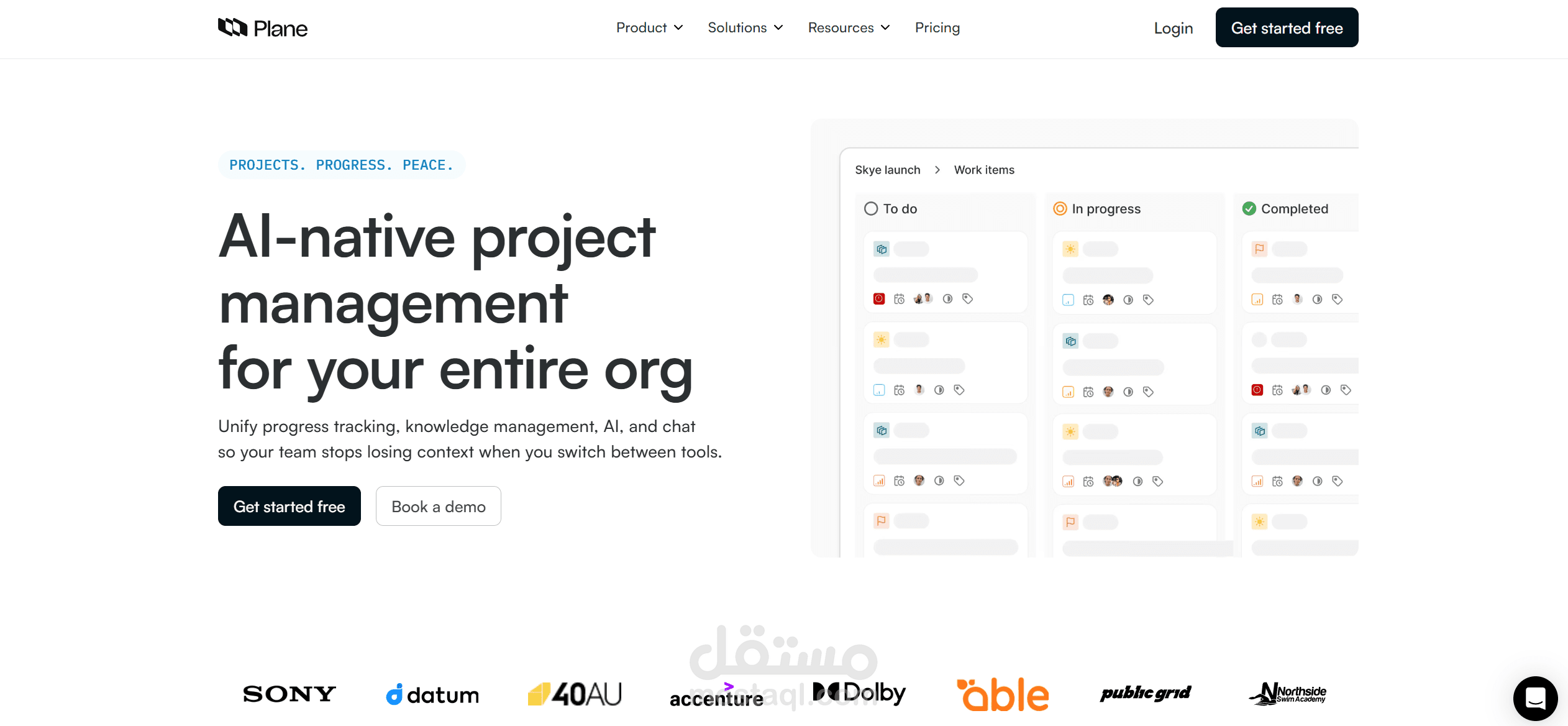 مشروع Plane (منصة إدارة المشاريع البرمجية - SaaS)