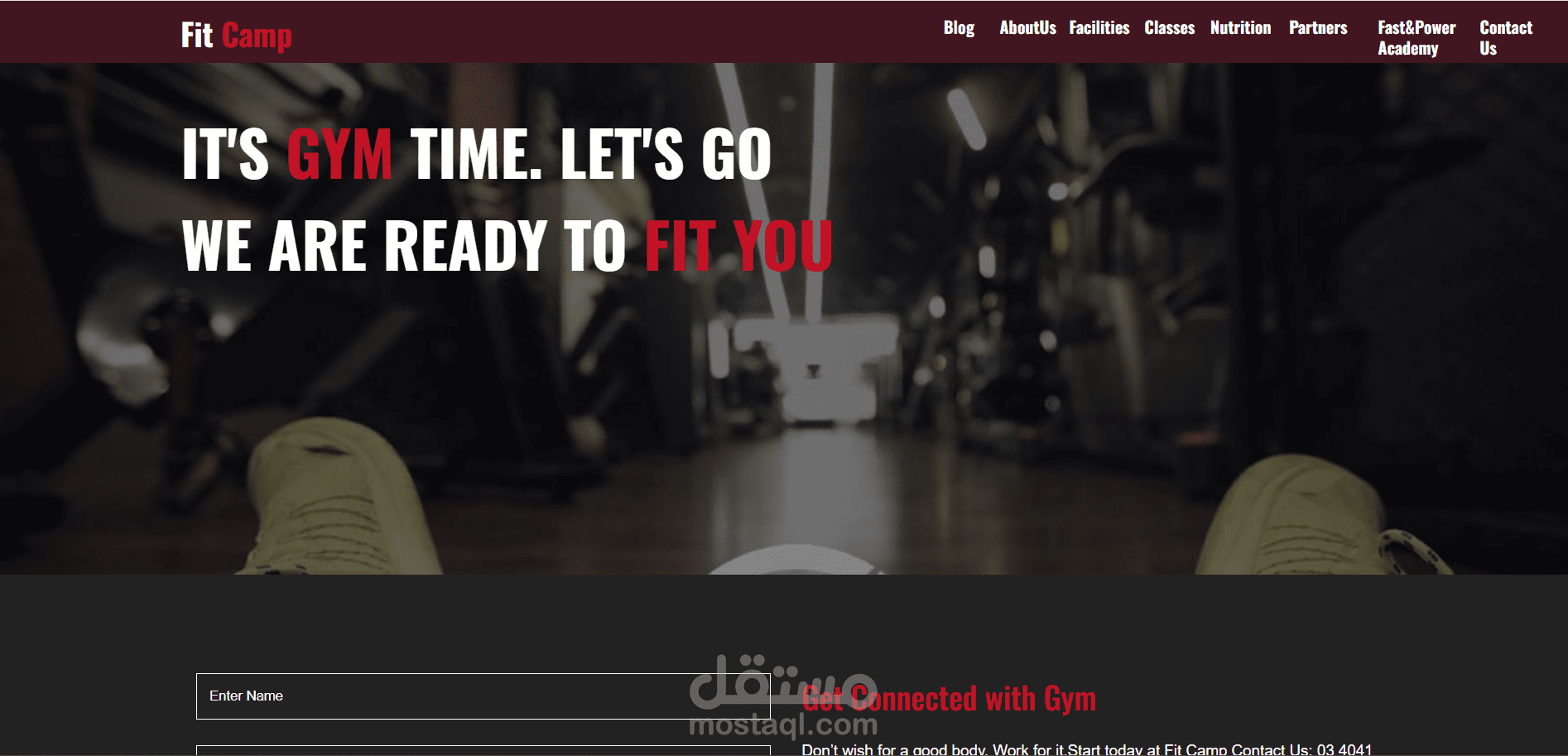 Gym Website
