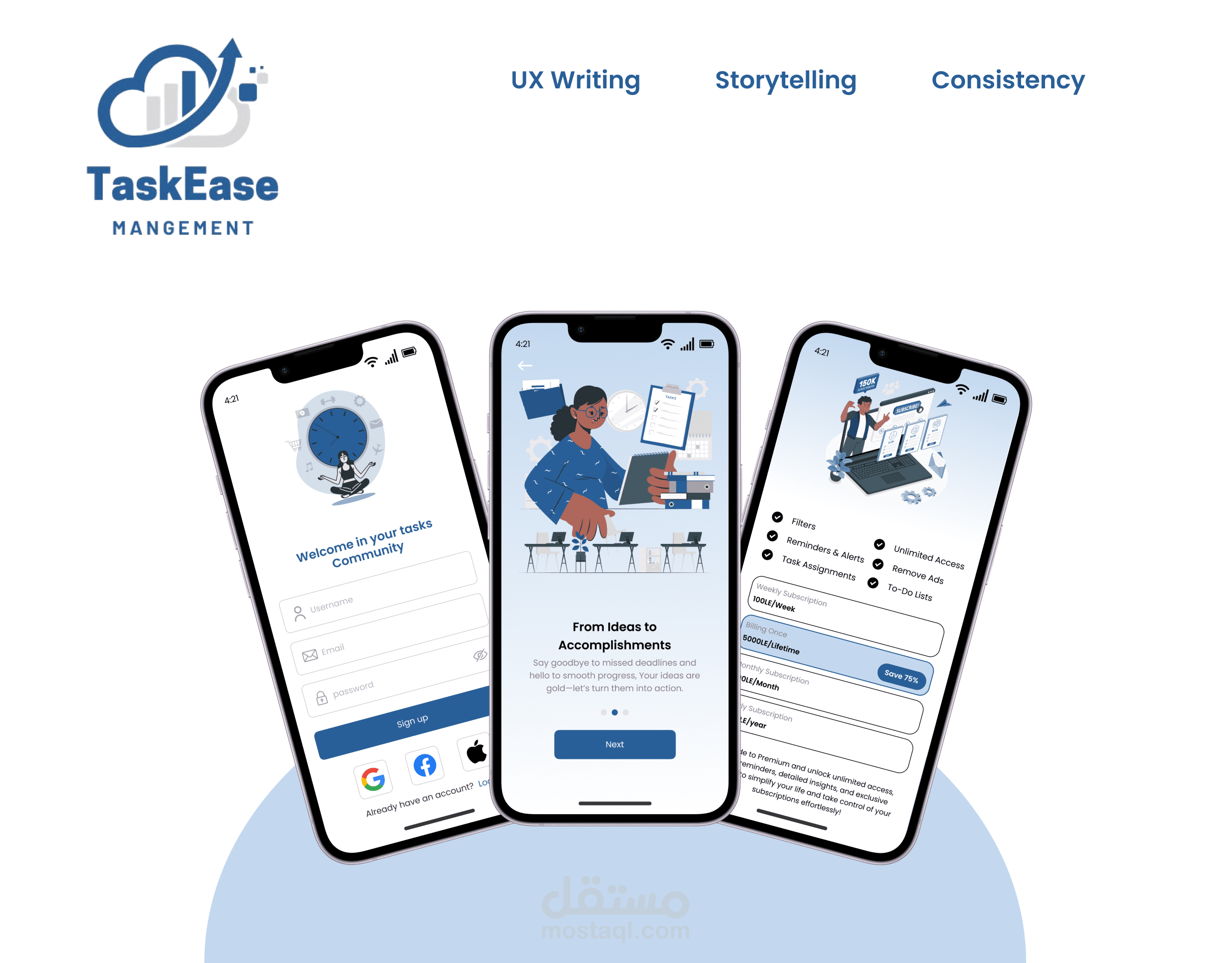 تطبيق لتنظيم التاسكات TaskEase