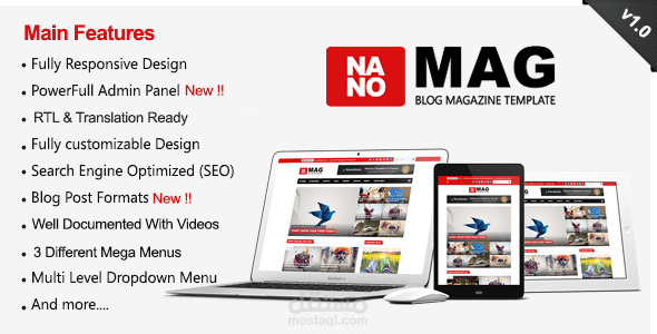 نانو ماج - قالب بلوجر إخباري متجاوب