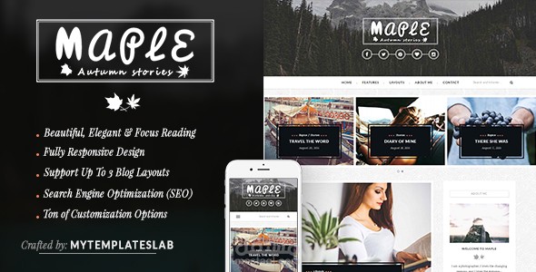 مابل - قالب بلوجر شخصي فاخر ومتجاوب