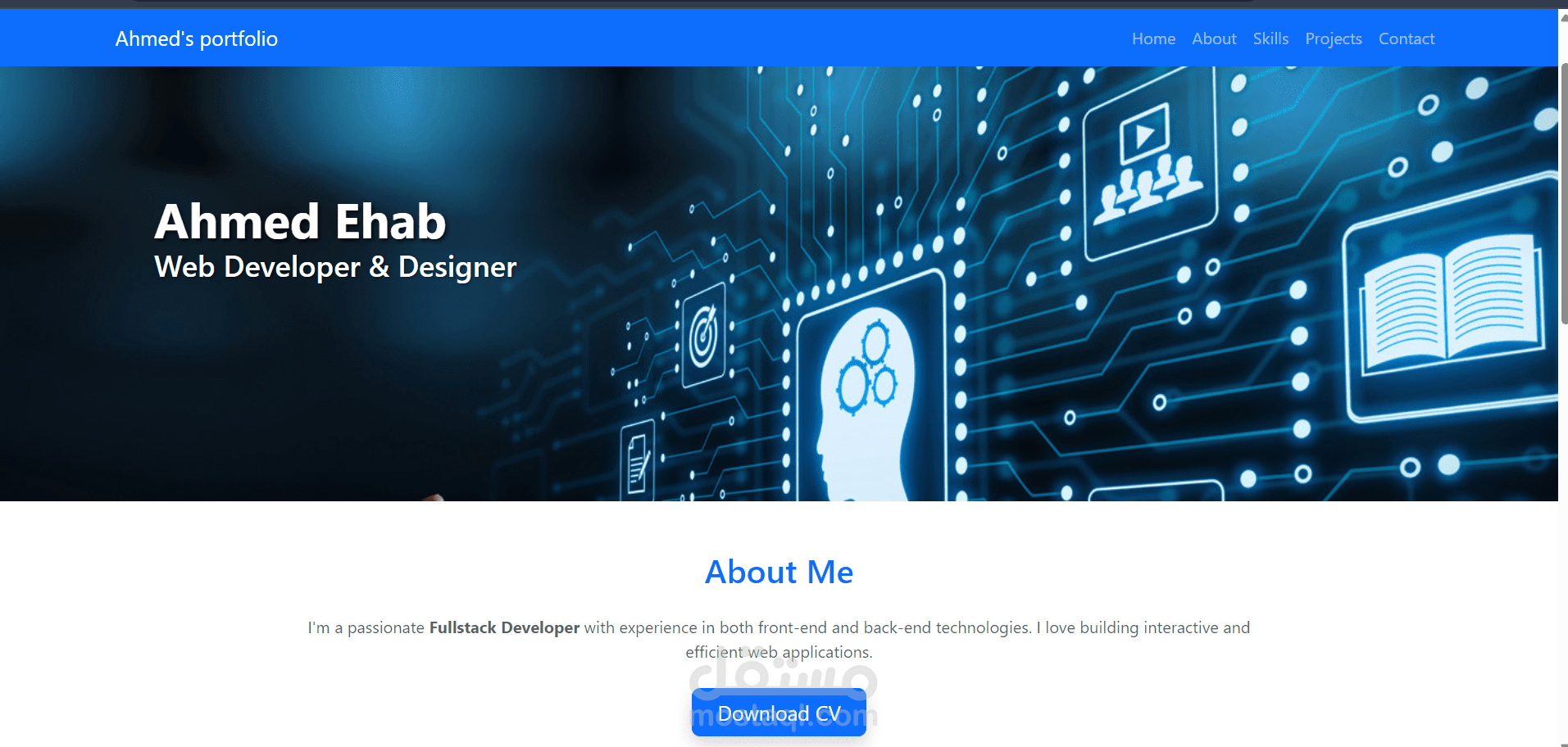 تطوير Portfolio شخصي باستخدام Angular و Bootstrap