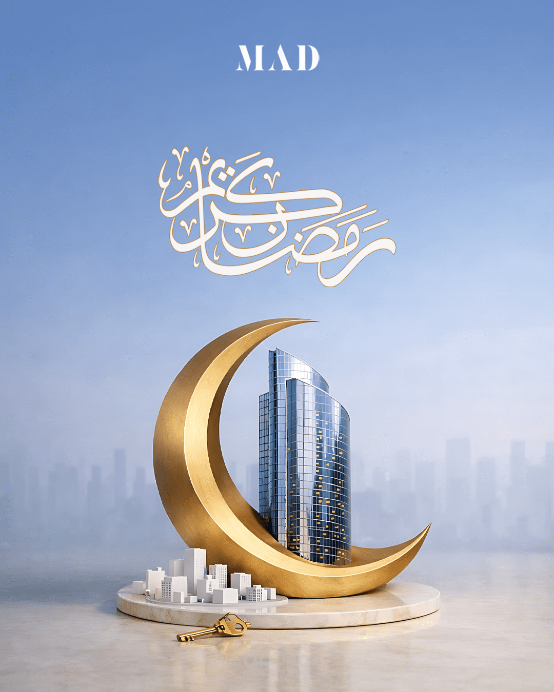 تصميم تهنئة رمضان – شركة  madpropertiesl.l.c