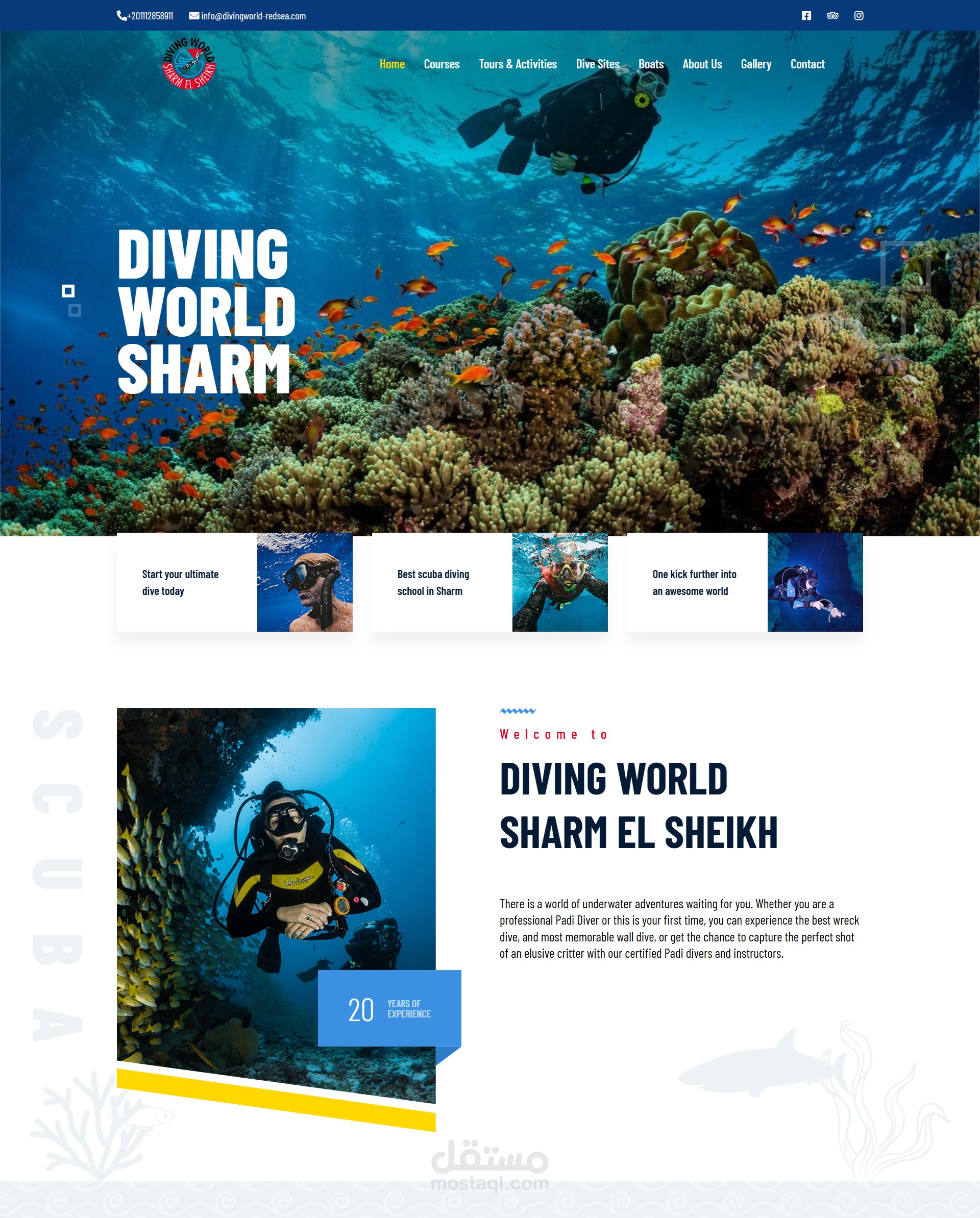 موقع [divingworld-redsea.com] – مركز غوص في شرم الشيخ