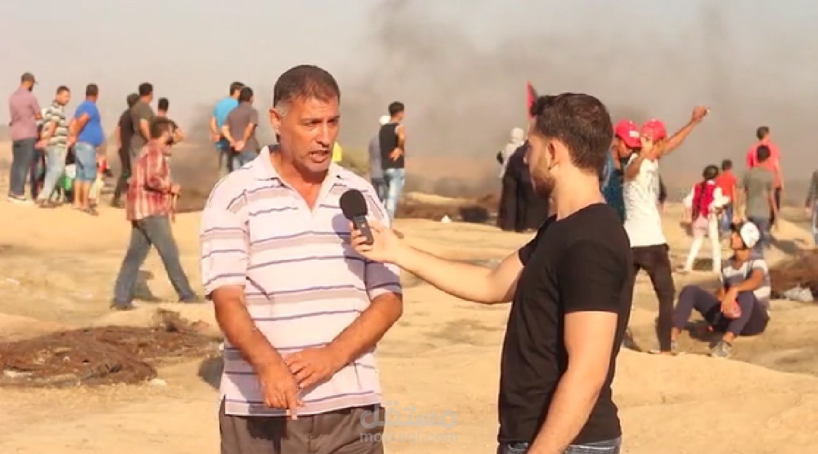 مقابلات مسيرة العودة -تصوير ومونتاج