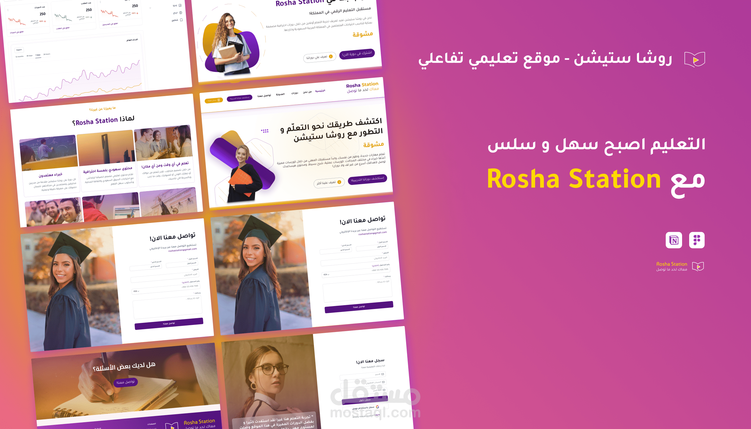 Rosha Station | منصة تعليمية لدورات أونلاين