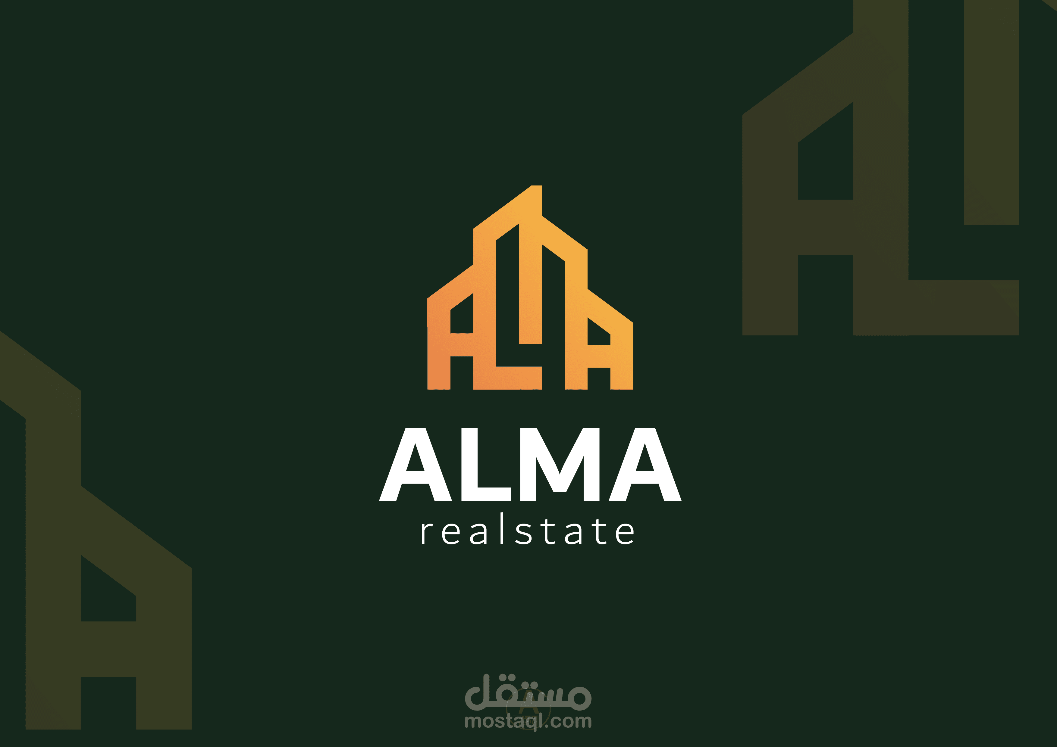 تصميم لوجو لشركة ALMA للعقارات