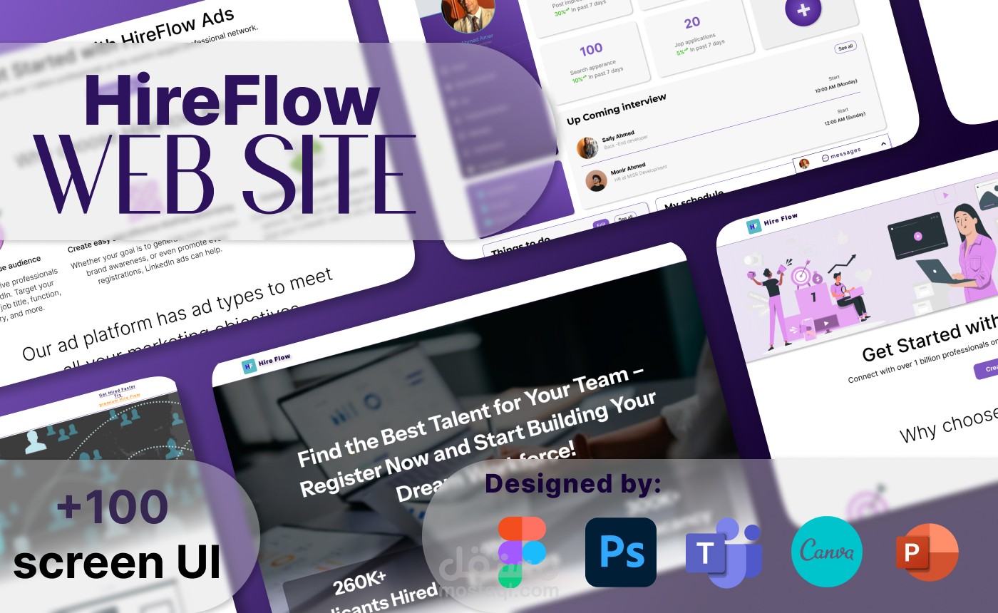 تصميم موقع توظيف شامل للشركات والمستقلين.