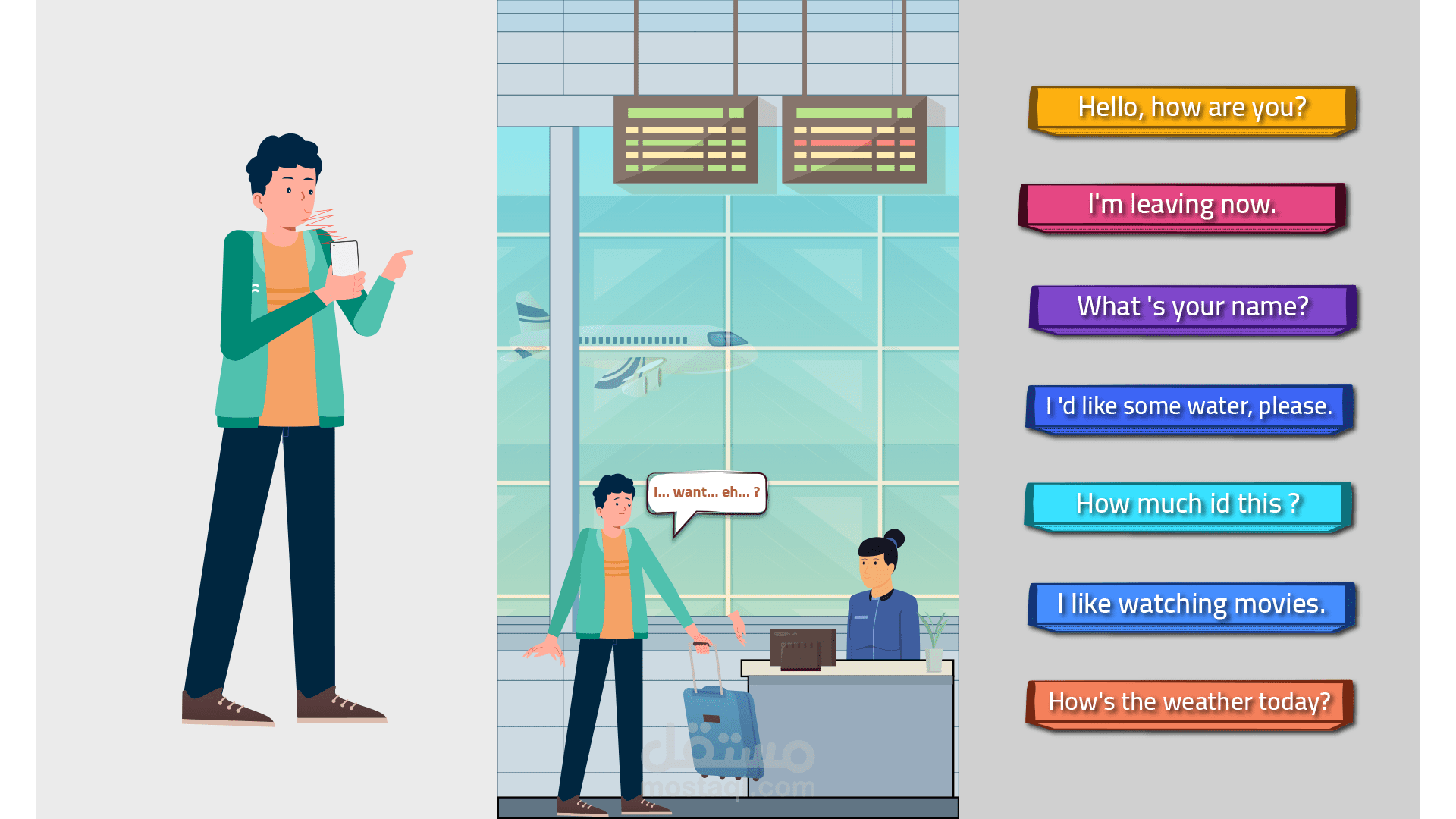 موشن جرافيك تطبيق لينجويس