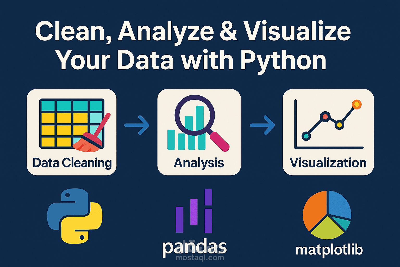 تحليل البيانات وتصميم رسوم بيانية احترافية بـ Python