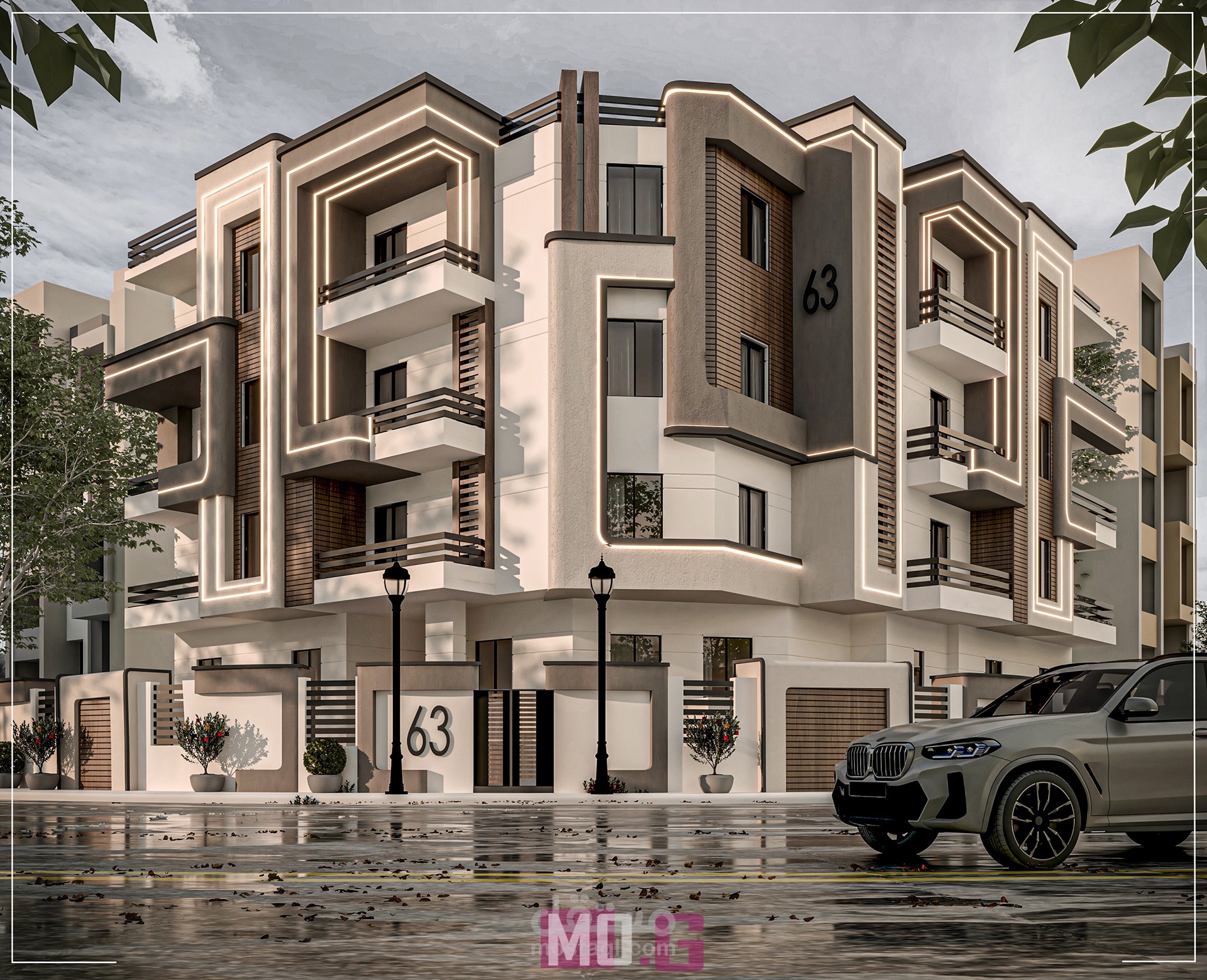 تصميم واجهات سكنية (Residential Facade Design)