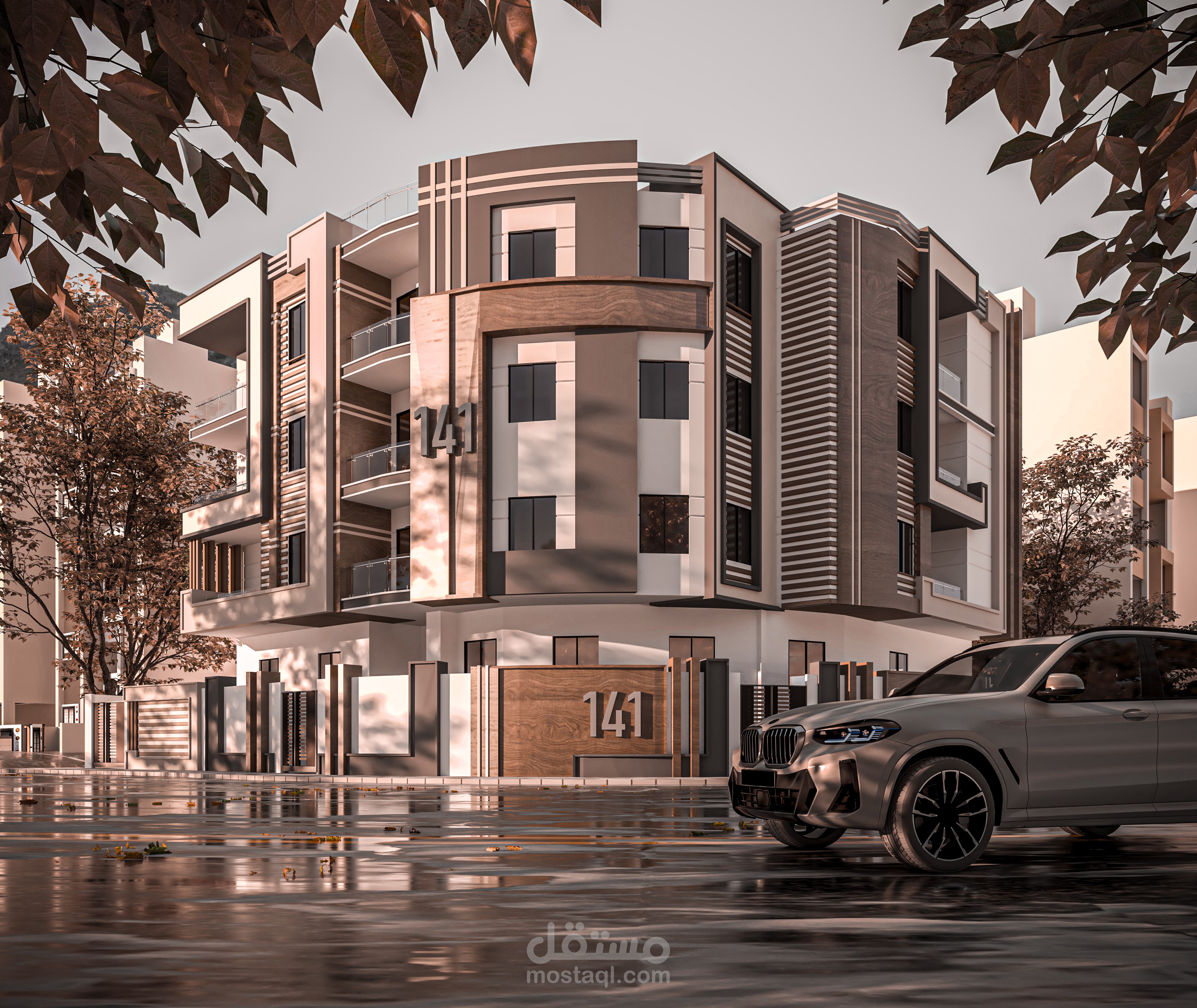 تصميم واجهة سكنية (Residential Facade Design)