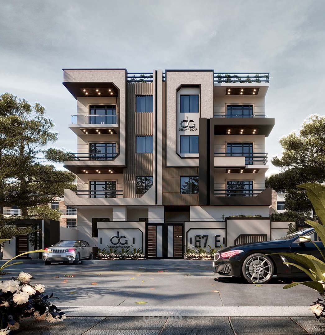 تصميم واجهة سكنية حديثة (Residential Facade Design)