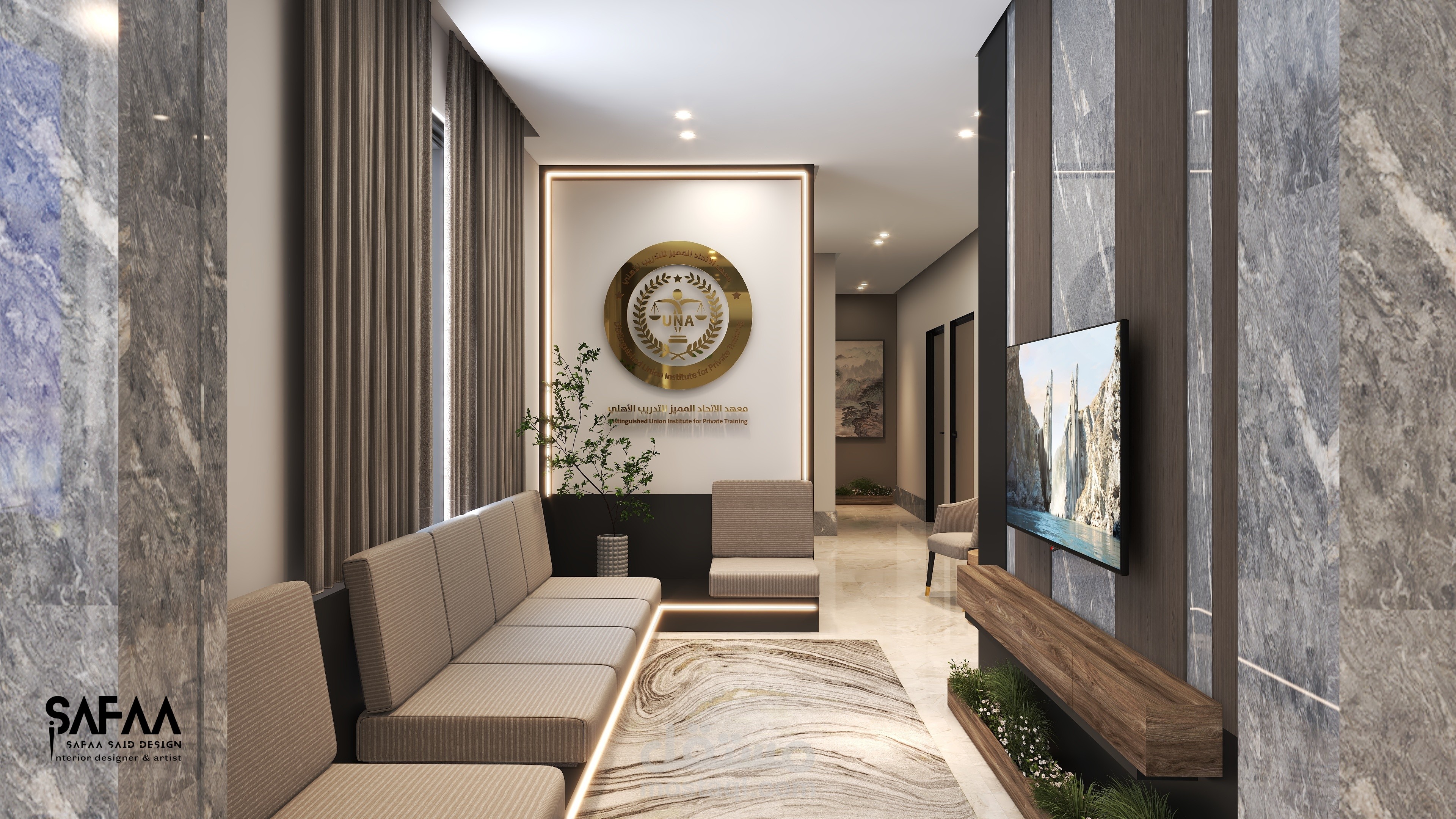 Interior design for ' Institute for private training'