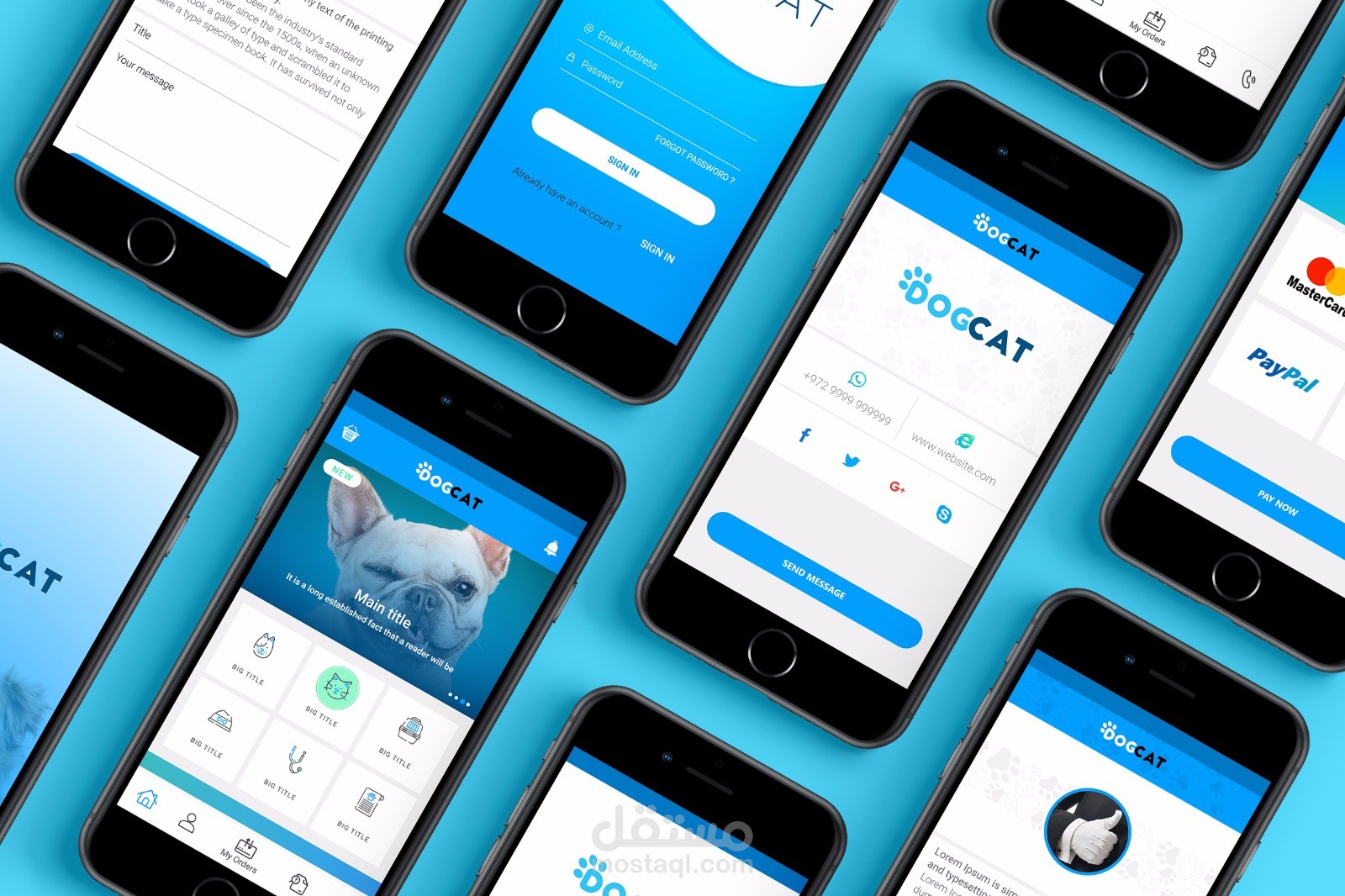 تطبيق دوق اند كات لمستلزمات الكلاب والقطط