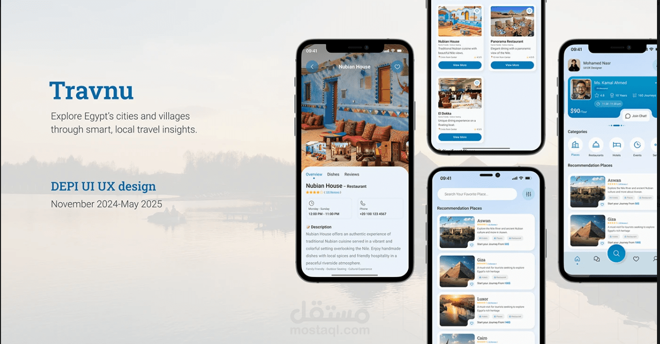 Case study مشروع TRAVNU – تطبيق لتبسيط التنقّل داخل مصر