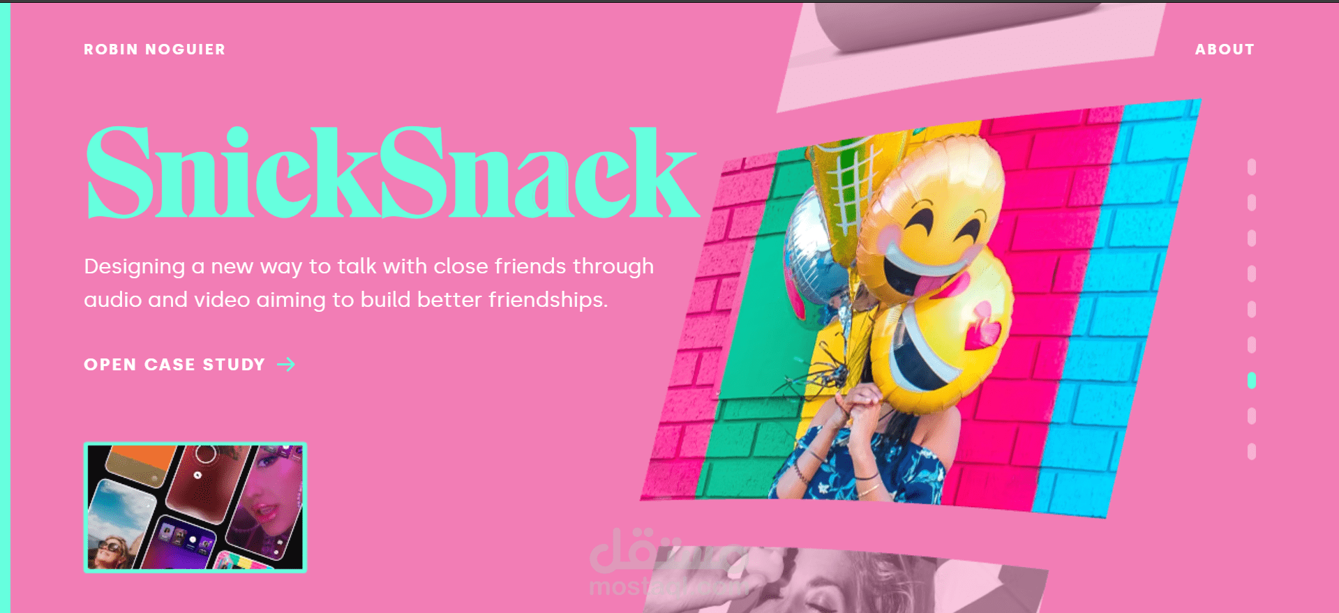 تصميم موقع Portfolio احترافي تفاعلي (Interactive Website)